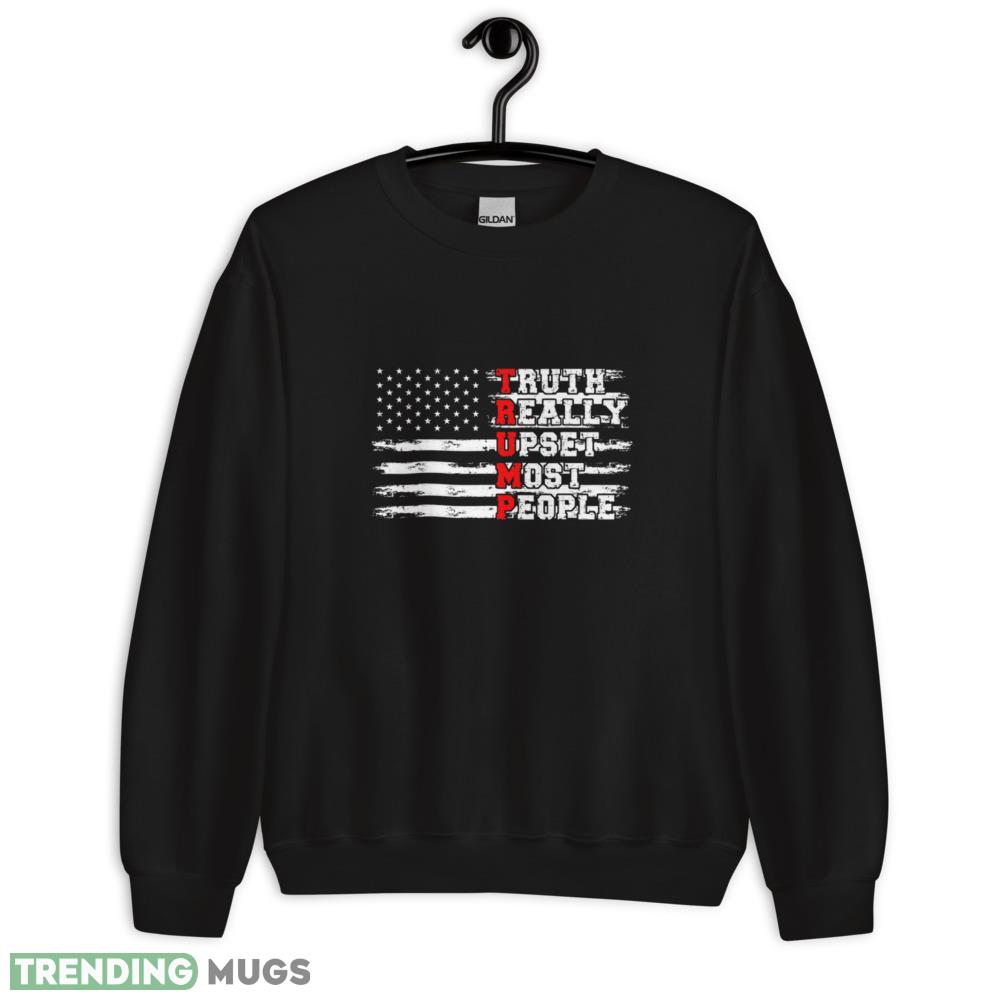 Trump Truth Really Upsets Most People Trump 2024 US Flag Men T Shirt - 18000 Unisex Heavy Blend Crewneck Sweatshirt Trump Truth Really Upsets Most People Trump 2024 US Flag Men T Shirt - 18000 Unisex Heavy Blend Crewneck Sweatshirt