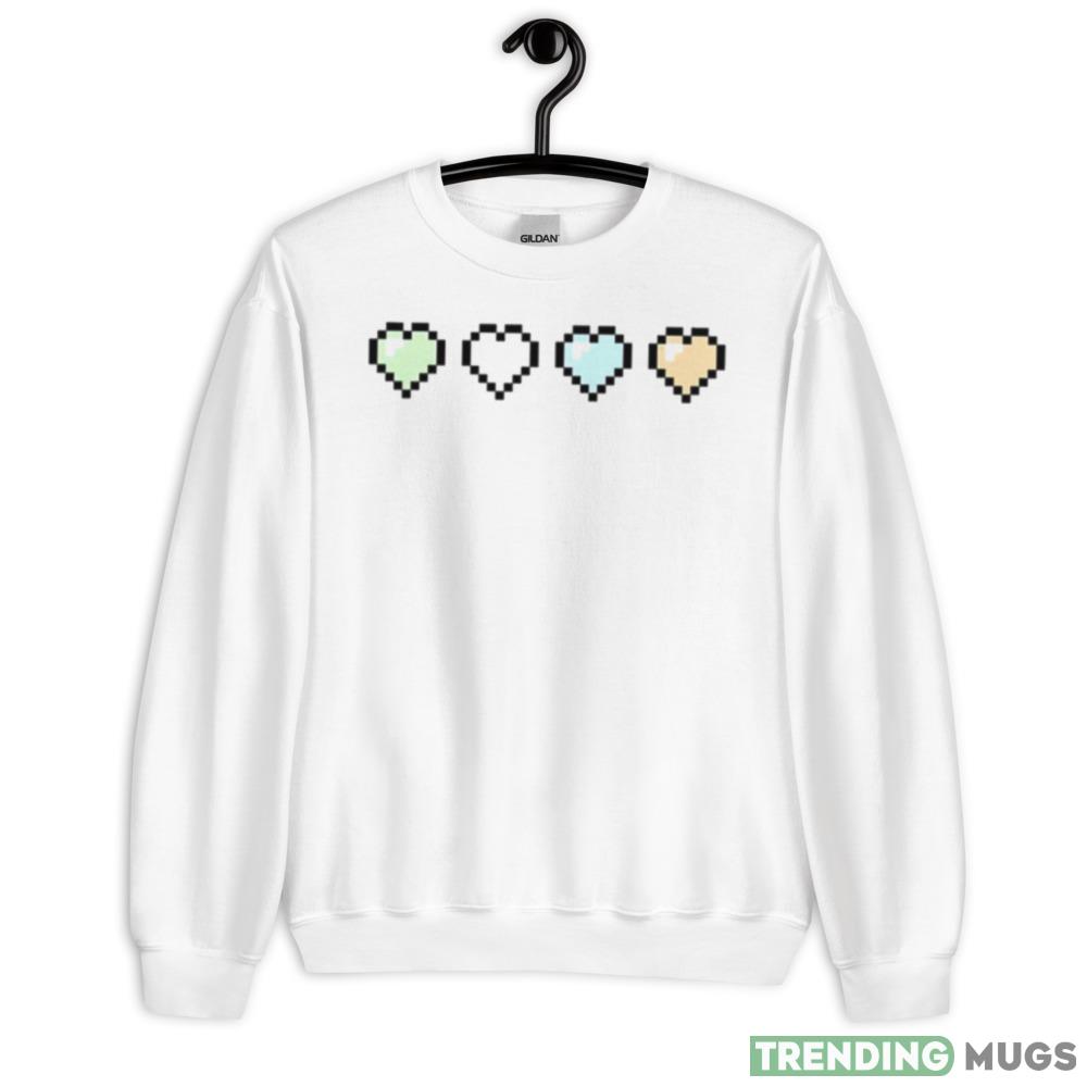 Unlabeled Flag Pixel Hearts Set shirt - 18000 Unisex Heavy Blend Crewneck Sweatshirt Unlabeled Flag Pixel Hearts Set shirt - 18000 Unisex Heavy Blend Crewneck Sweatshirt