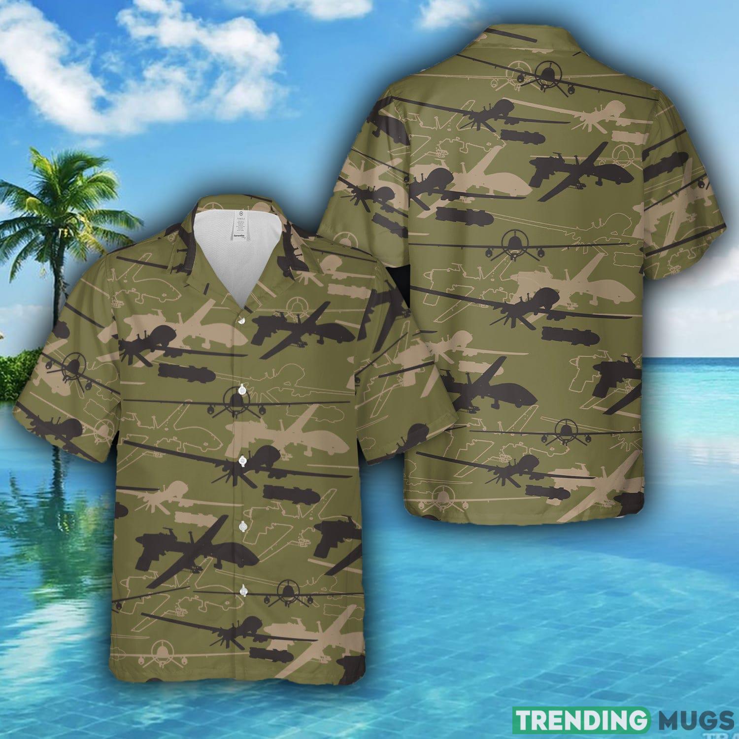 US Army MQ-1C Gray Eagle Silhouette Hawaiian Shirt For Men And Women - US Army MQ-1C Gray Eagle Silhouette Hawaiian Shirt For Men And Women US Army MQ-1C Gray Eagle Silhouette Hawaiian Shirt For Men And Women - US Army MQ-1C Gray Eagle Silhouette Hawaiian Shirt For Men And Women
