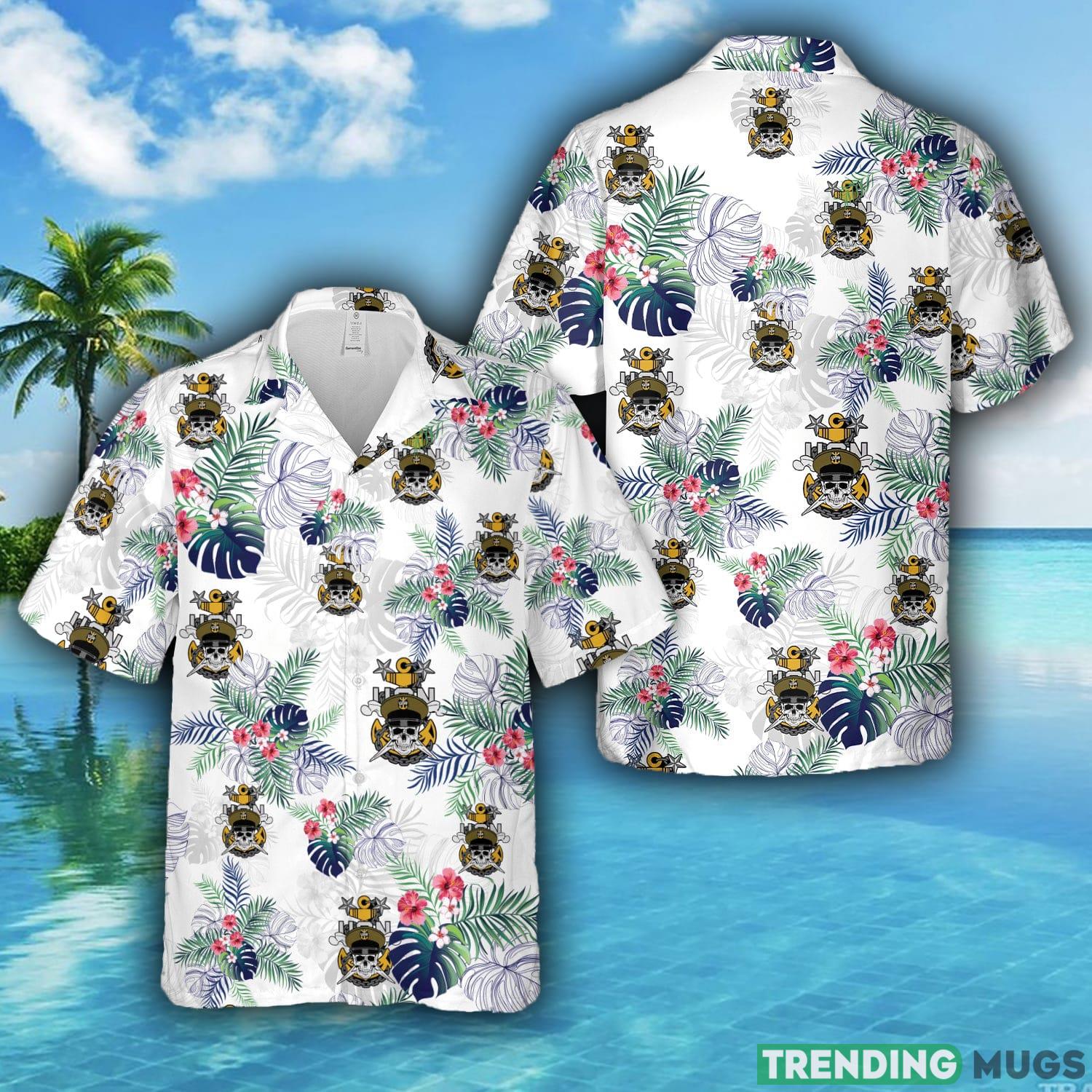 US Navy Master Chief Skull and Cross Bones anchor Hawaiian Shirt For Men And Women - US Navy Master Chief Skull and Cross Bones anchor Hawaiian Shirt For Men And Women