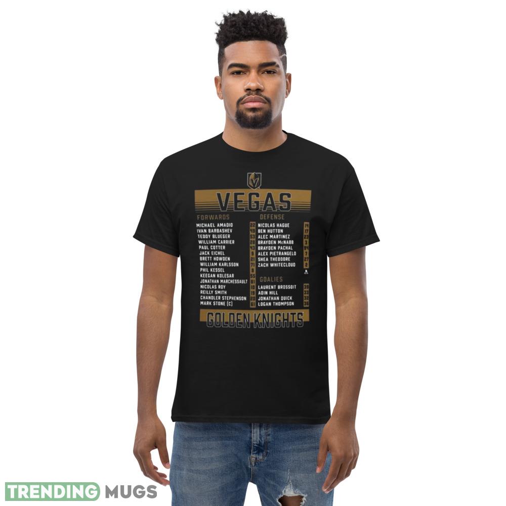 Vegas Golden Knights 2023 Stanley Cup Champions Roster Shirt Dark Shirt Vegas Golden Knights 2023 Stanley Cup Champions Roster Shirt Dark Shirt
