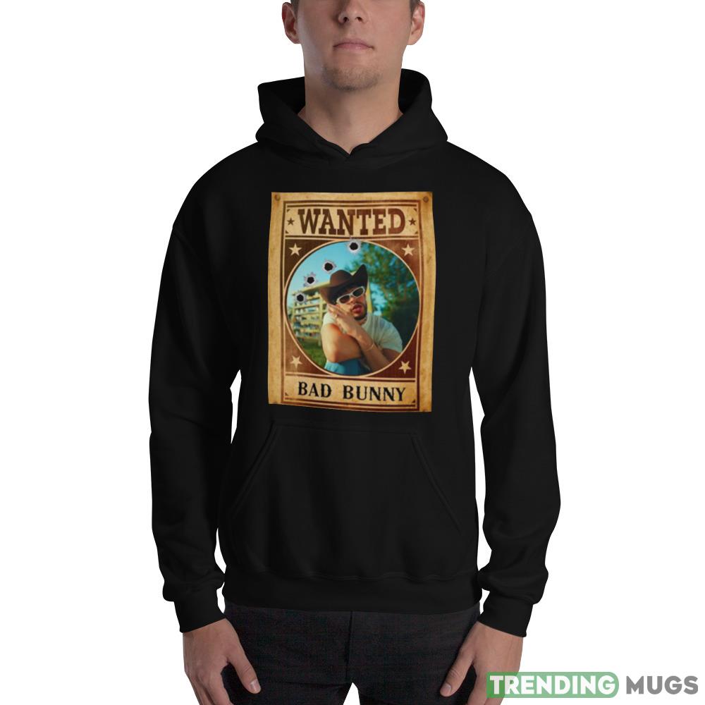 Wanted Bad Bunny Graphic shirt Dark Shirt Wanted Bad Bunny Graphic shirt Dark Shirt