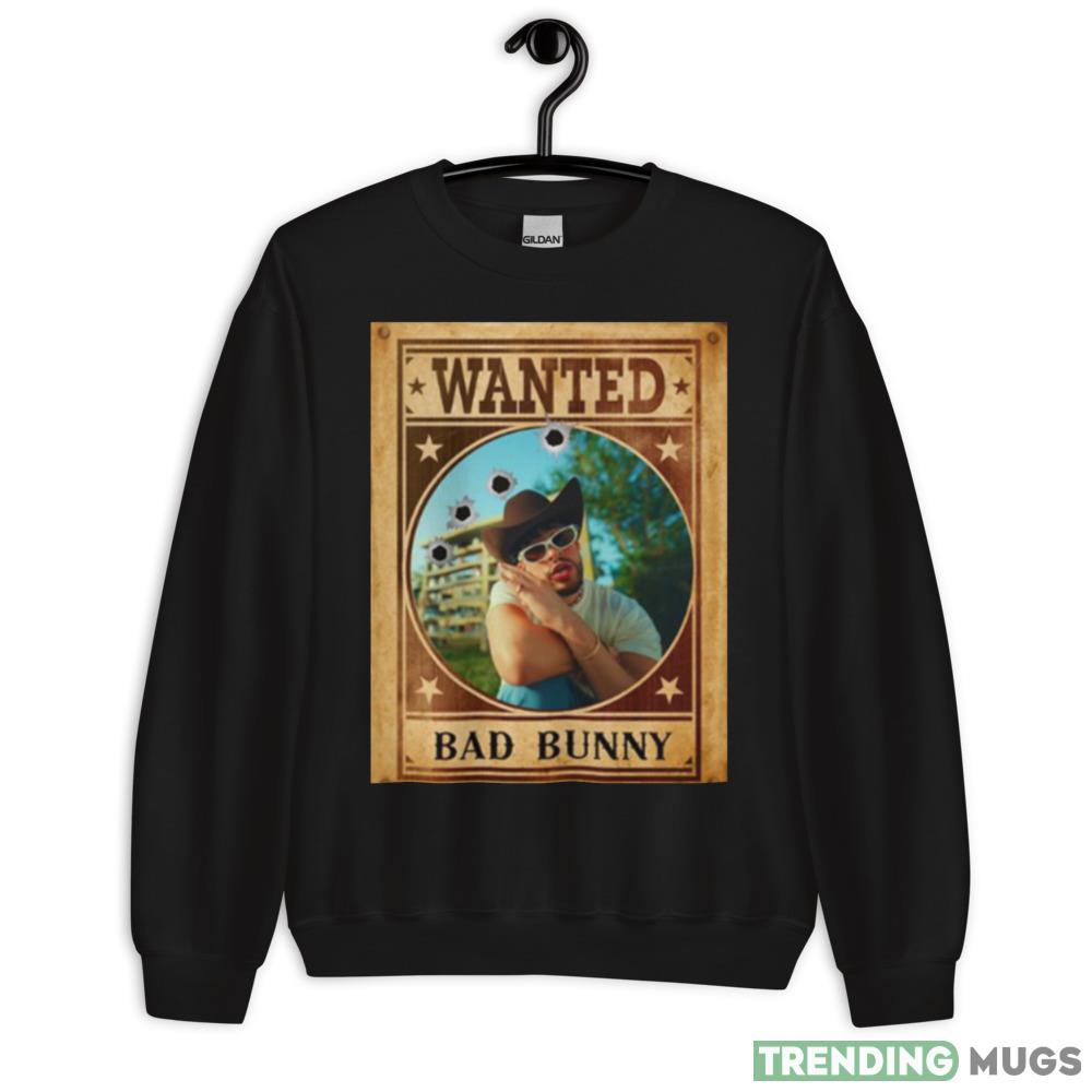Wanted Bad Bunny Graphic shirt - 18000 Unisex Heavy Blend Crewneck Sweatshirt Wanted Bad Bunny Graphic shirt - 18000 Unisex Heavy Blend Crewneck Sweatshirt