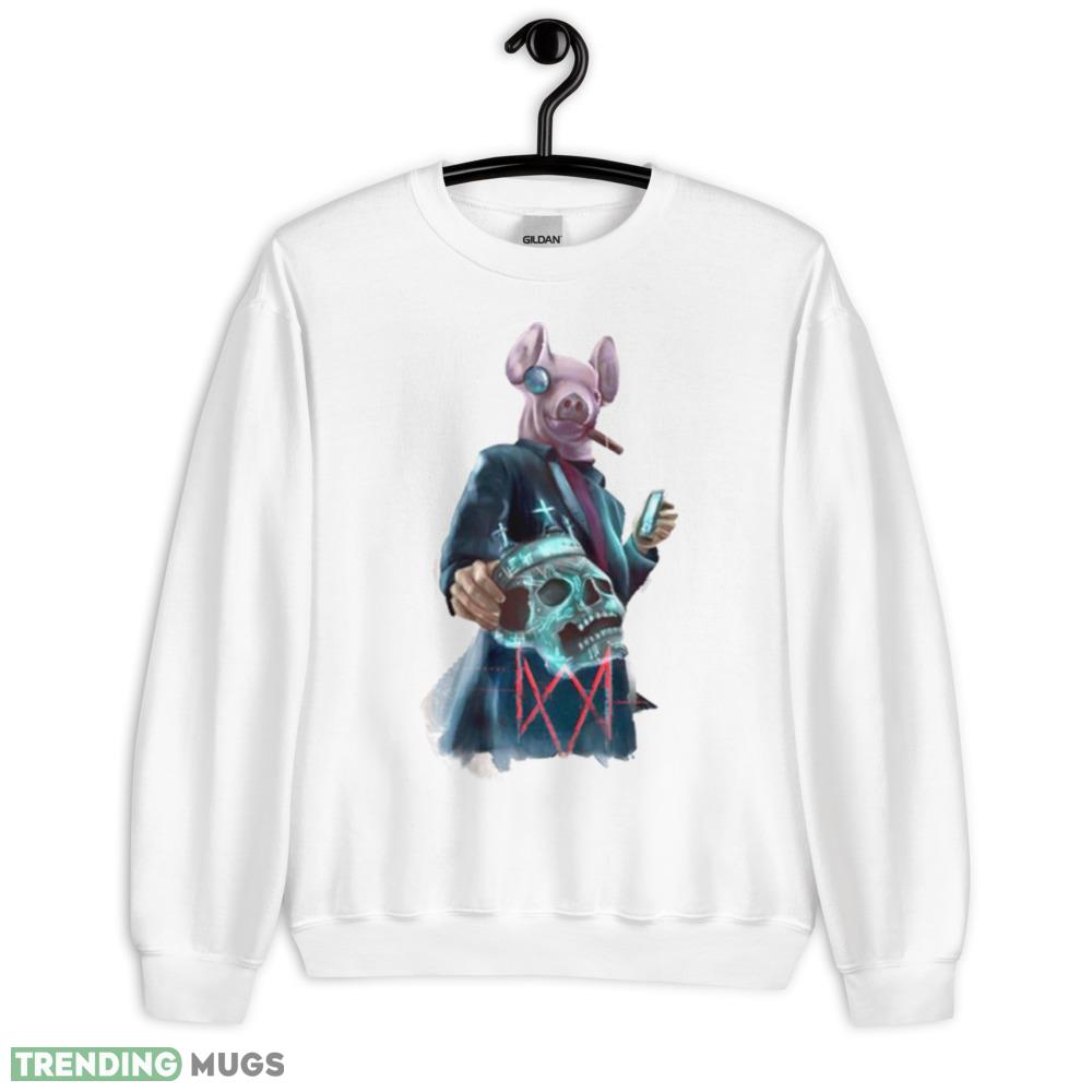 Watch Dogs Legion Game White Shirt - 18000 Unisex Heavy Blend Crewneck Sweatshirt Watch Dogs Legion Game White Shirt - 18000 Unisex Heavy Blend Crewneck Sweatshirt