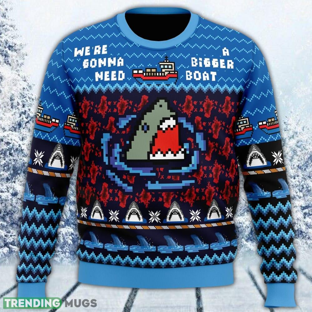 We’re Gonna Need A Bigger Boat Jaws Ugly Sweater Men And Women Gift For Christmas - We’re Gonna Need A Bigger Boat Jaws Ugly Christmas Sweater_1 We’re Gonna Need A Bigger Boat Jaws Ugly Sweater Men And Women Gift For Christmas - We’re Gonna Need A Bigger Boat Jaws Ugly Christmas Sweater_1