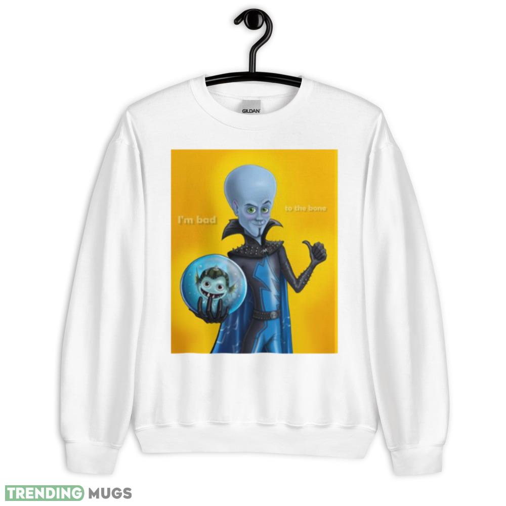 Yellow Graphic Megamind White Shirt - 18000 Unisex Heavy Blend Crewneck Sweatshirt Yellow Graphic Megamind White Shirt - 18000 Unisex Heavy Blend Crewneck Sweatshirt