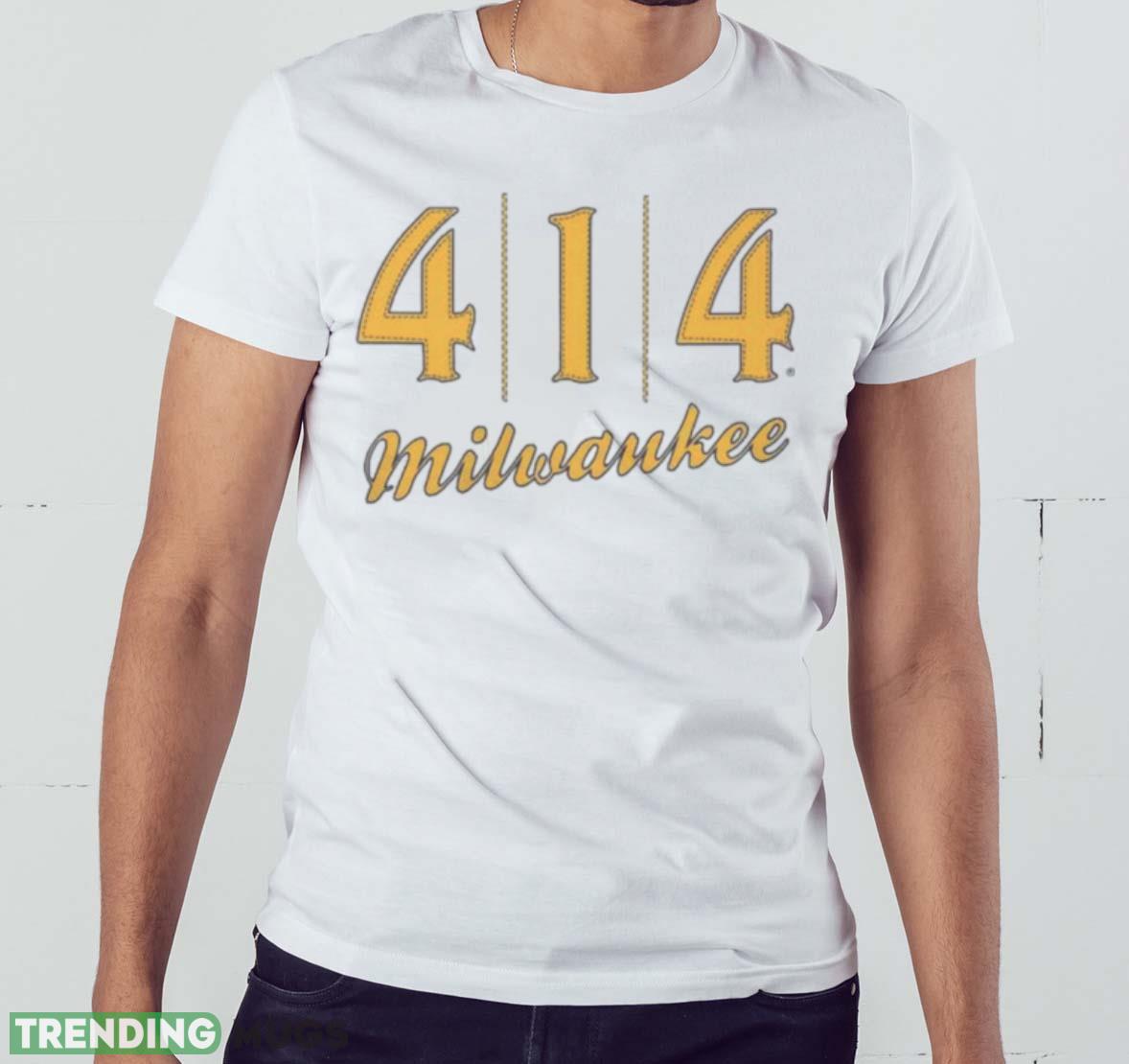 414 Milwaukee Baseball Stitch Graphic T Shirt Light Shirt 414 Milwaukee Baseball Stitch Graphic T Shirt Light Shirt