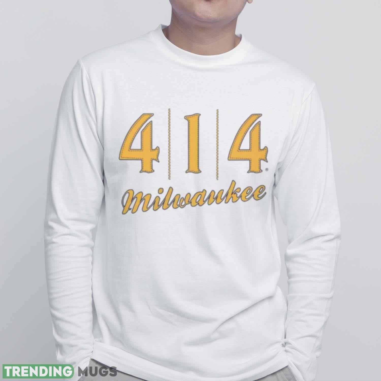 414 Milwaukee Baseball Stitch Graphic T Shirt Light Shirt 414 Milwaukee Baseball Stitch Graphic T Shirt Light Shirt