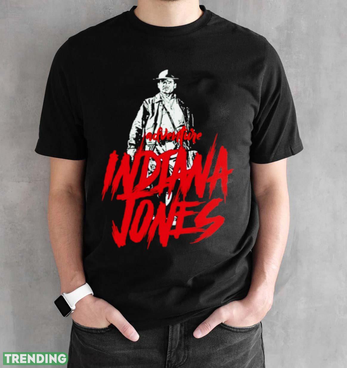 Adventure Indian Jones Pink Text shirt Dark Shirt Adventure Indian Jones Pink Text shirt Dark Shirt