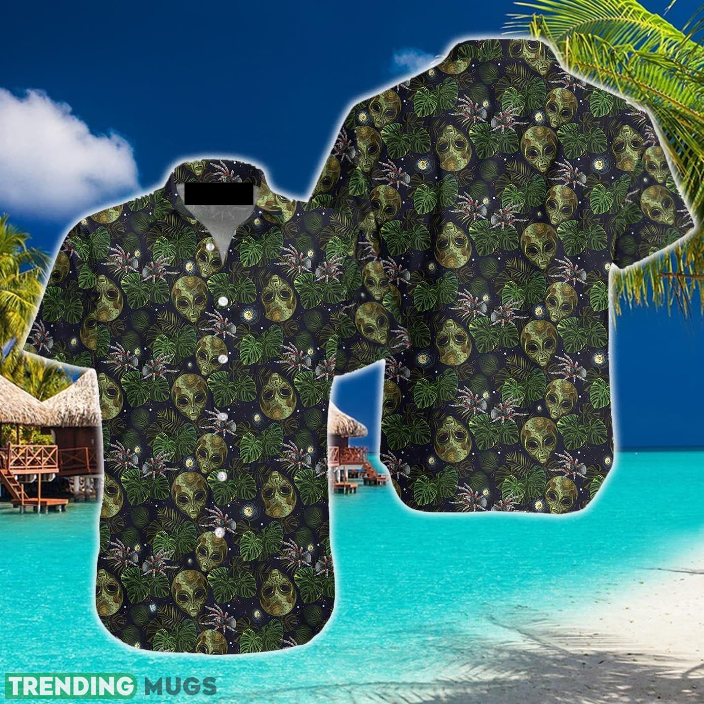 Alien And Spider In Night Tropical Forest Hawaiian Shirt Summer Beach Gift For Men And Women - Alien And Spider In Night Tropical Forest Hawaiian Shirt_1 Alien And Spider In Night Tropical Forest Hawaiian Shirt Summer Beach Gift For Men And Women - Alien And Spider In Night Tropical Forest Hawaiian Shirt_1