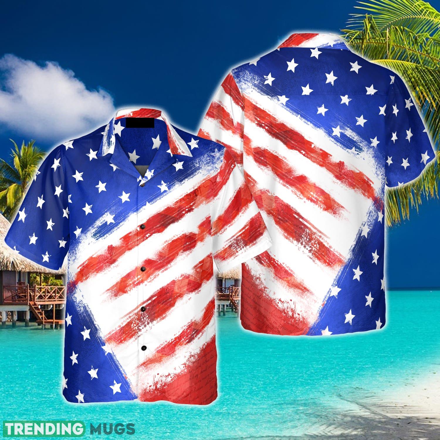 American Flag Hawaiin Shirt Summer Beach Gift For Men And Women - American Flag Hawaiin Shirt For Men_1