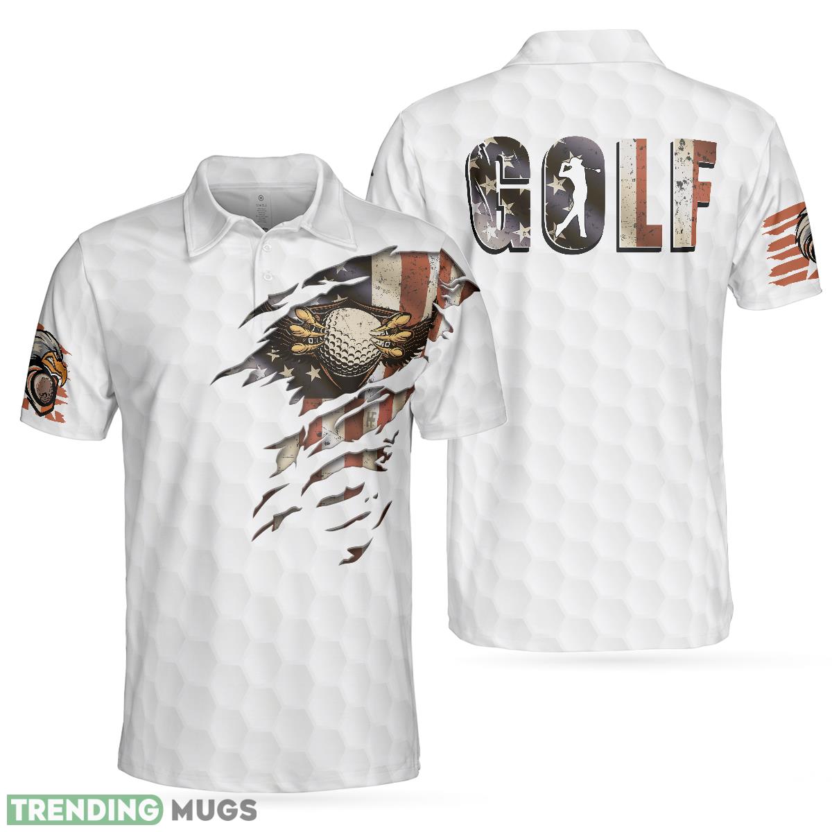 American Golfer Eagle Golf Ball Texture, Ripped American Flag, Patriotic Golf Shirt Polo Shirt - American Golfer Eagle Golf Ball Texture Polo Shirt, Ripped American Flag Polo Shirt, Patriotic Golf Shirt For Men_1 American Golfer Eagle Golf Ball Texture, Ripped American Flag, Patriotic Golf Shirt Polo Shirt - American Golfer Eagle Golf Ball Texture Polo Shirt, Ripped American Flag Polo Shirt, Patriotic Golf Shirt For Men_1