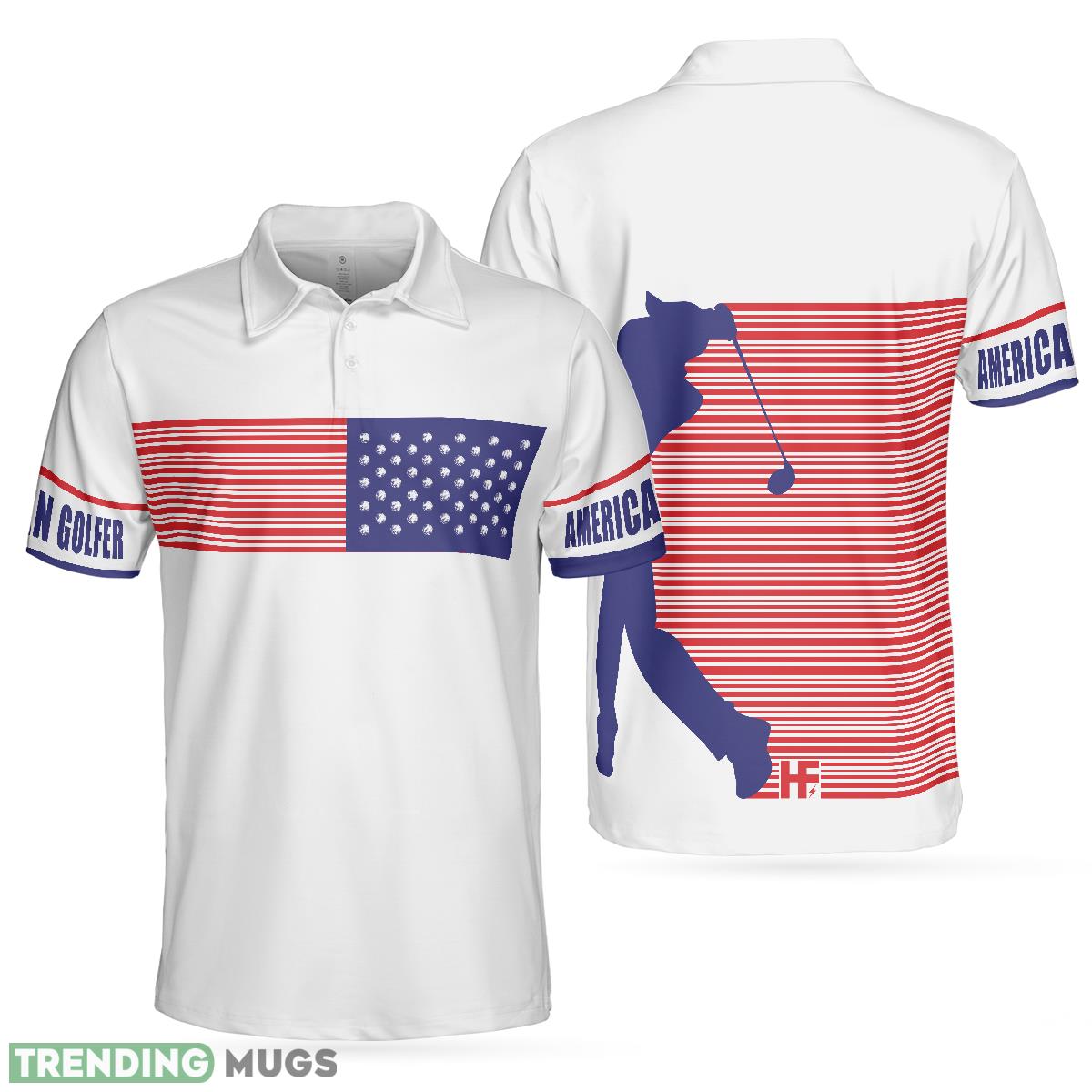 American Golfer Golfing, Strips Barcode American Flag, Patriotic Golf Shirt Polo Shirt - American Golfer Golfing Polo Shirt, Strips Barcode American Flag Polo Shirt, Patriotic Golf Shirt For Men_1 American Golfer Golfing, Strips Barcode American Flag, Patriotic Golf Shirt Polo Shirt - American Golfer Golfing Polo Shirt, Strips Barcode American Flag Polo Shirt, Patriotic Golf Shirt For Men_1