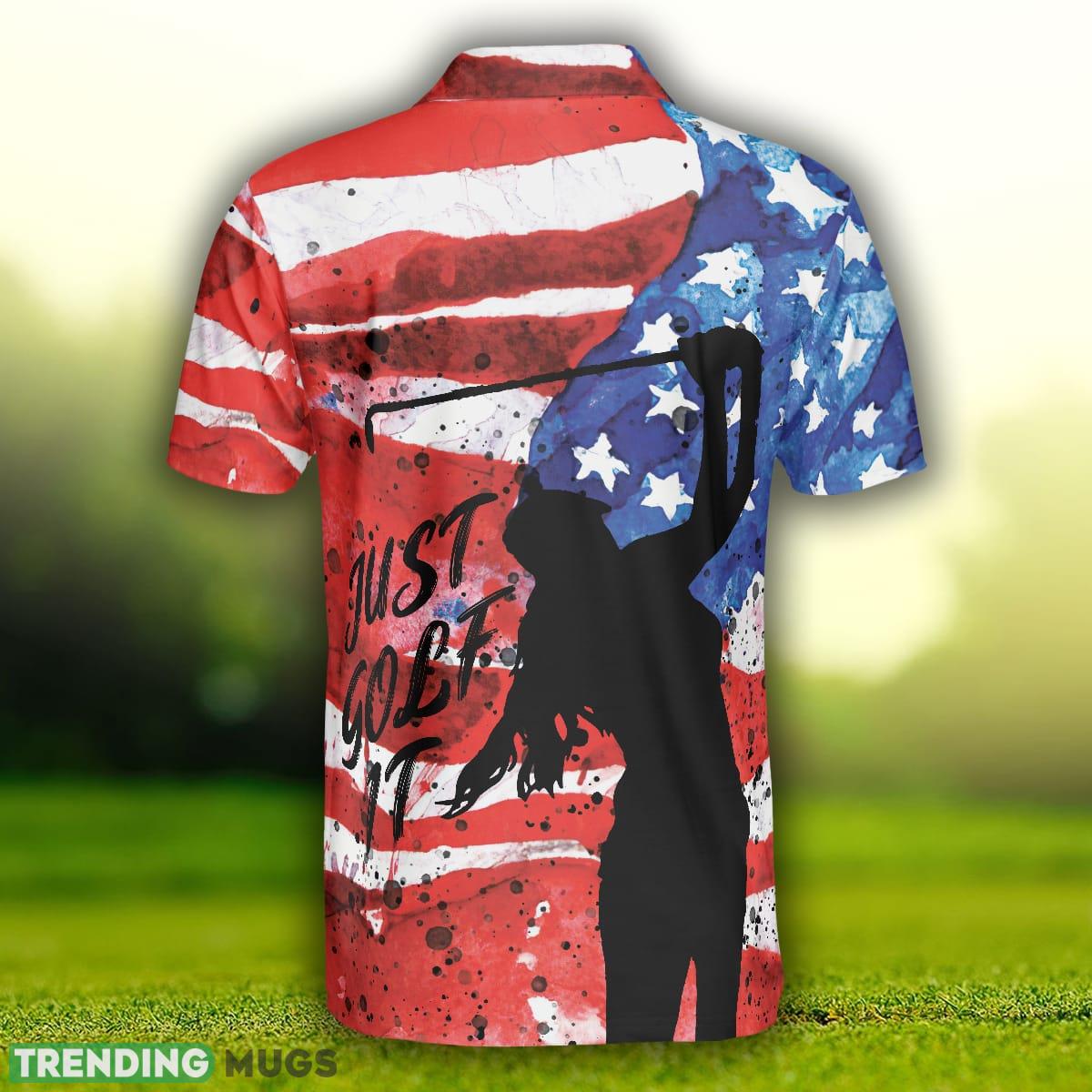 American Golfer Just Golf It V2 Short Sleeve Golf,s And Women Polo Shirt Polo Shirt American Golfer Just Golf It V2 Short Sleeve Golf,s And Women Polo Shirt Polo Shirt