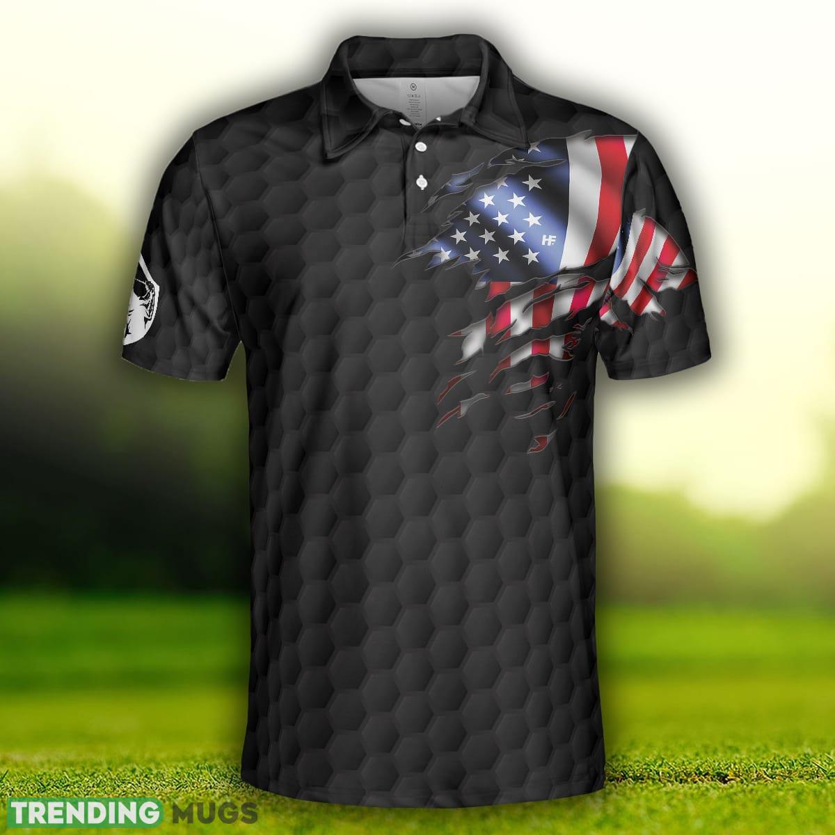 American Men Golfer Black Version Golf Polo Shirt For Men And Women Polo Shirt American Men Golfer Black Version Golf Polo Shirt For Men And Women Polo Shirt