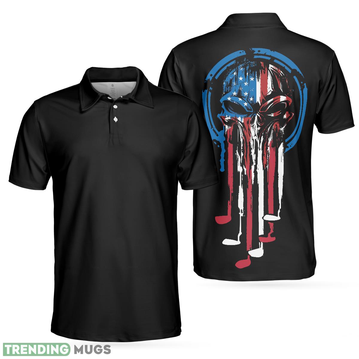 American Skull Golf Clubs Set Short Sleeve Black Golf, Wet Paint American Flag, Best Golf Shirt Polo Shirt - American Skull Golf Clubs Set Short Sleeve Black Golf Polo Shirt, Wet Paint American Flag Polo Shirt, Best Golf Shirt For Men_1 American Skull Golf Clubs Set Short Sleeve Black Golf, Wet Paint American Flag, Best Golf Shirt Polo Shirt - American Skull Golf Clubs Set Short Sleeve Black Golf Polo Shirt, Wet Paint American Flag Polo Shirt, Best Golf Shirt For Men_1
