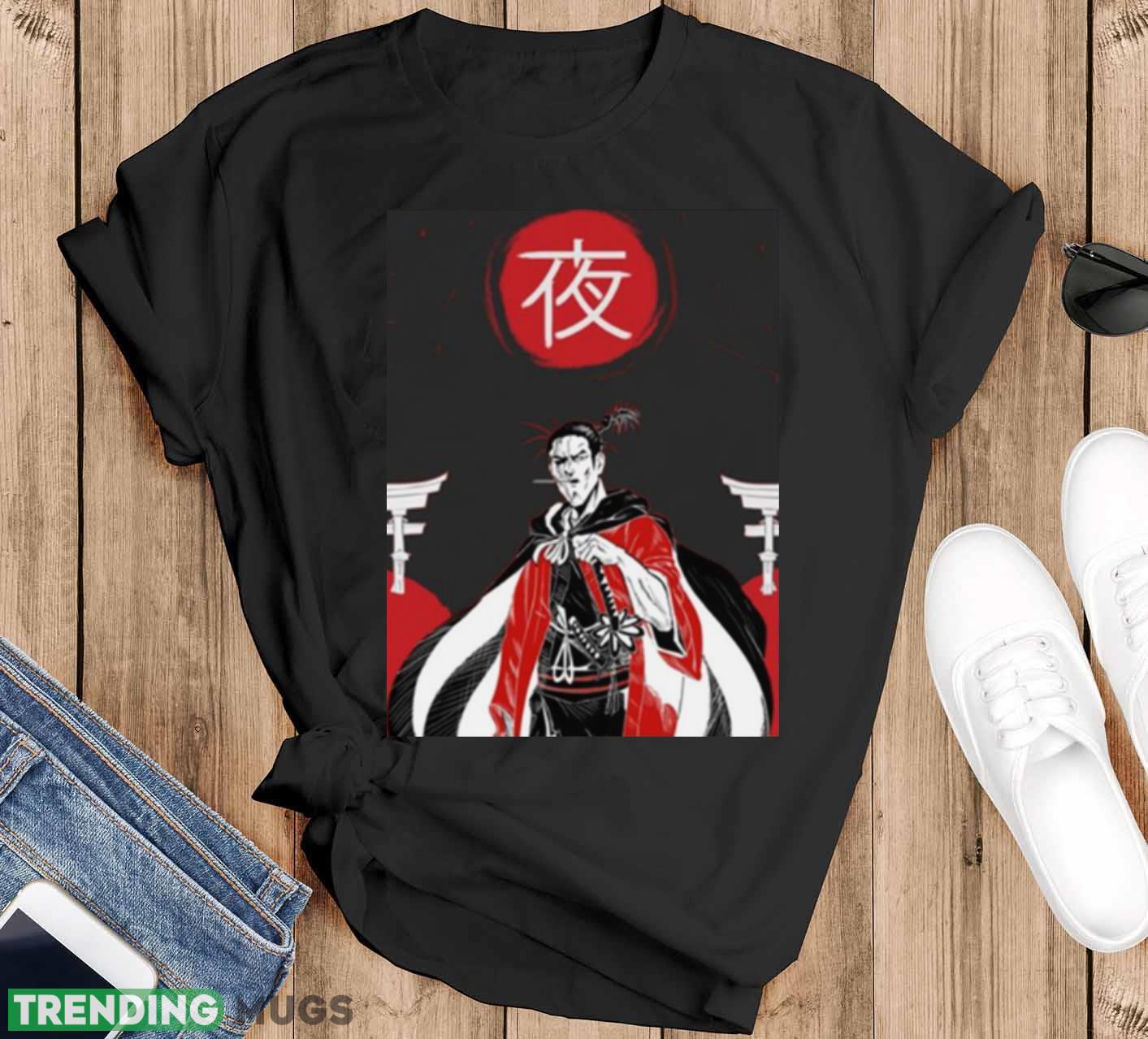 Atomic Samurai Night Illustration Graphic shirt - Black T-Shirt Atomic Samurai Night Illustration Graphic shirt - Black T-Shirt