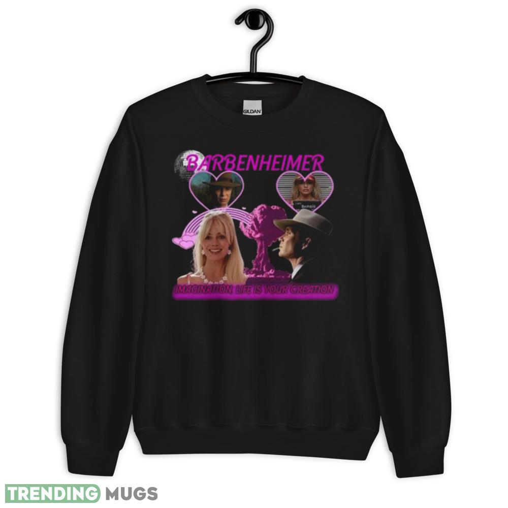 Barbenheimer Imagination Life is Your Creatinine shirt - 18000 Unisex Heavy Blend Crewneck Sweatshirt Barbenheimer Imagination Life is Your Creatinine shirt - 18000 Unisex Heavy Blend Crewneck Sweatshirt