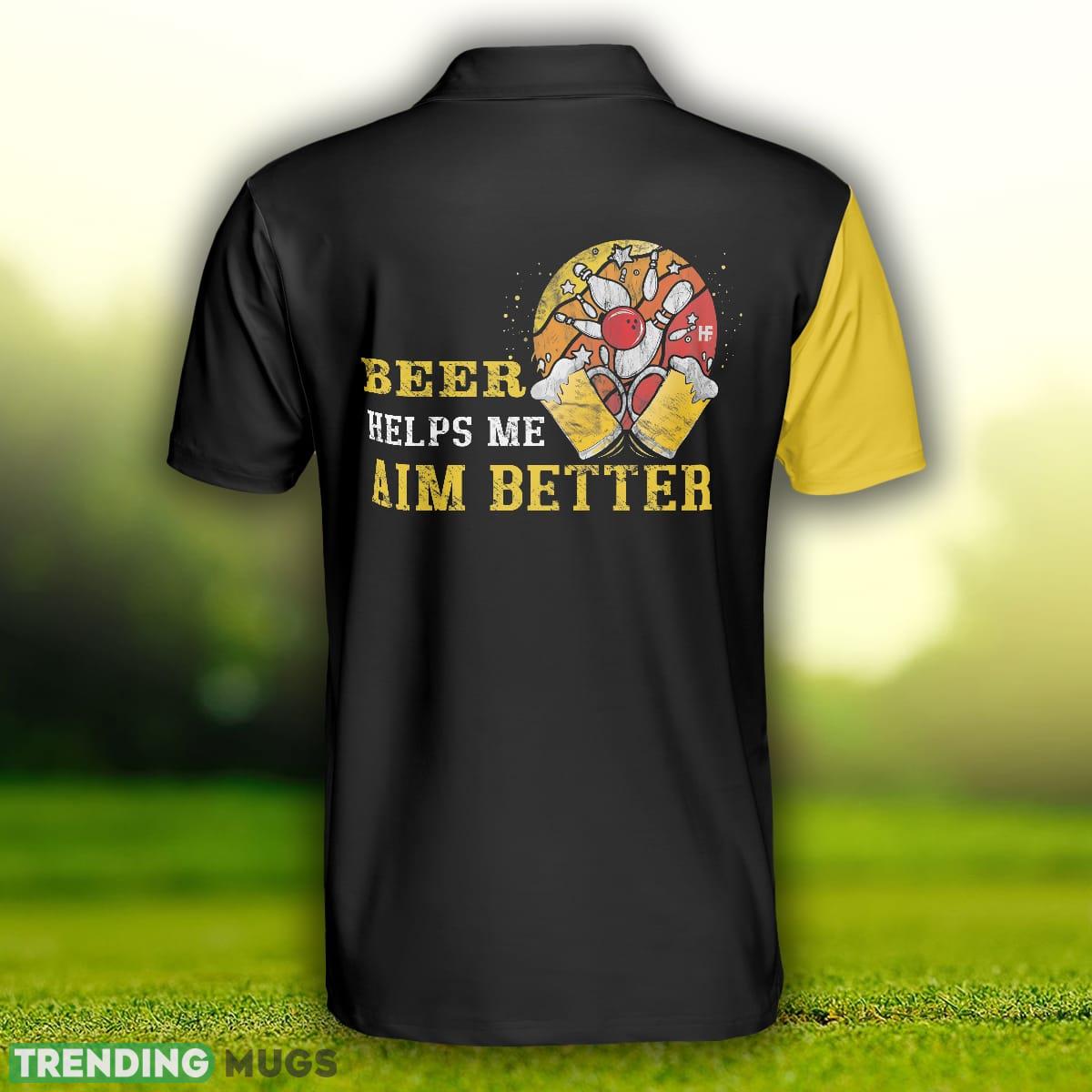 Beer Helps Me Aim Better, Simple Drinking Golf Design, Golf Gift Idea For Golfers Polo Shirt Polo Shirt Beer Helps Me Aim Better, Simple Drinking Golf Design, Golf Gift Idea For Golfers Polo Shirt Polo Shirt