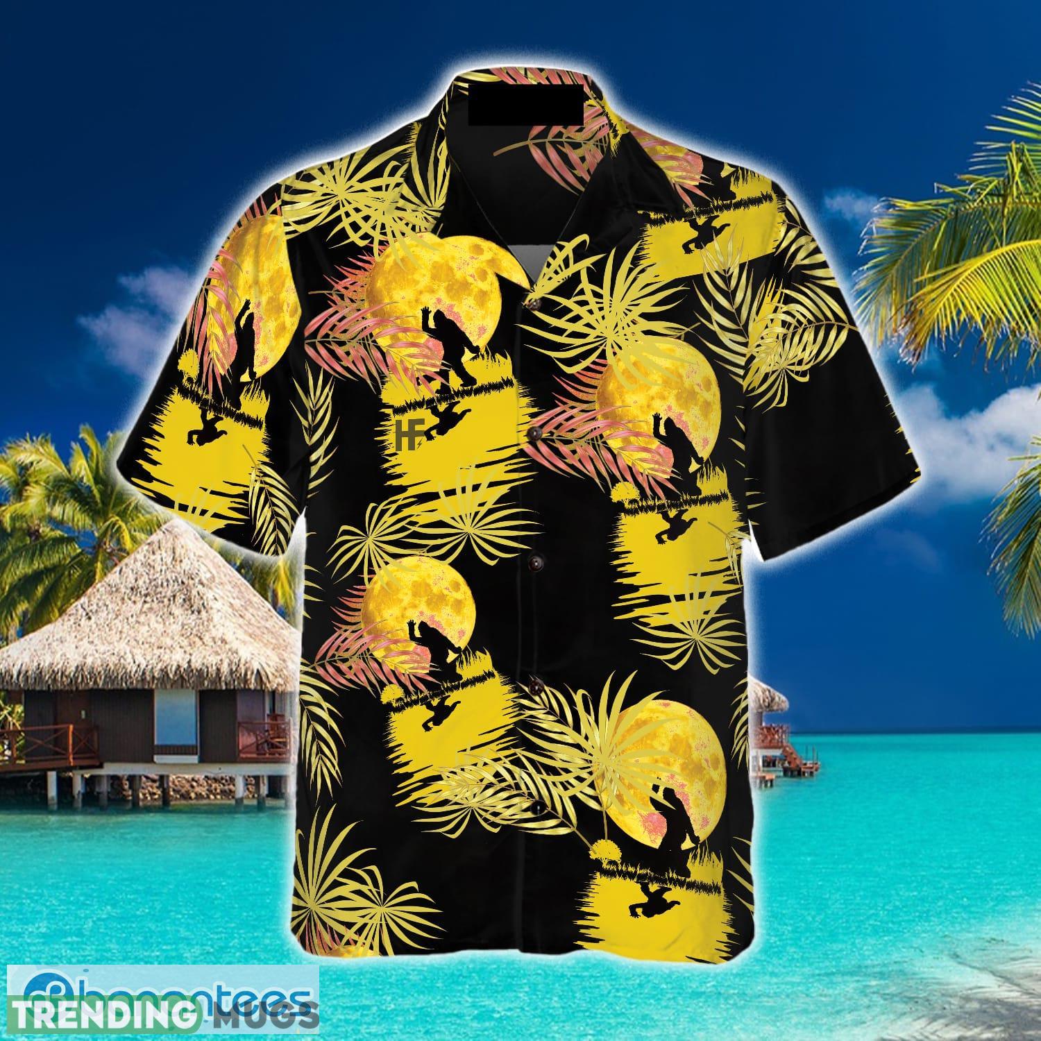 Bigfoot Tropical Yellow Moon Bigfoot Hawaiian Shirt Black And Yellow Moonlight Bigfoot Shirt For Men Hawaiian Shirt Bigfoot Tropical Yellow Moon Bigfoot Hawaiian Shirt Black And Yellow Moonlight Bigfoot Shirt For Men Hawaiian Shirt