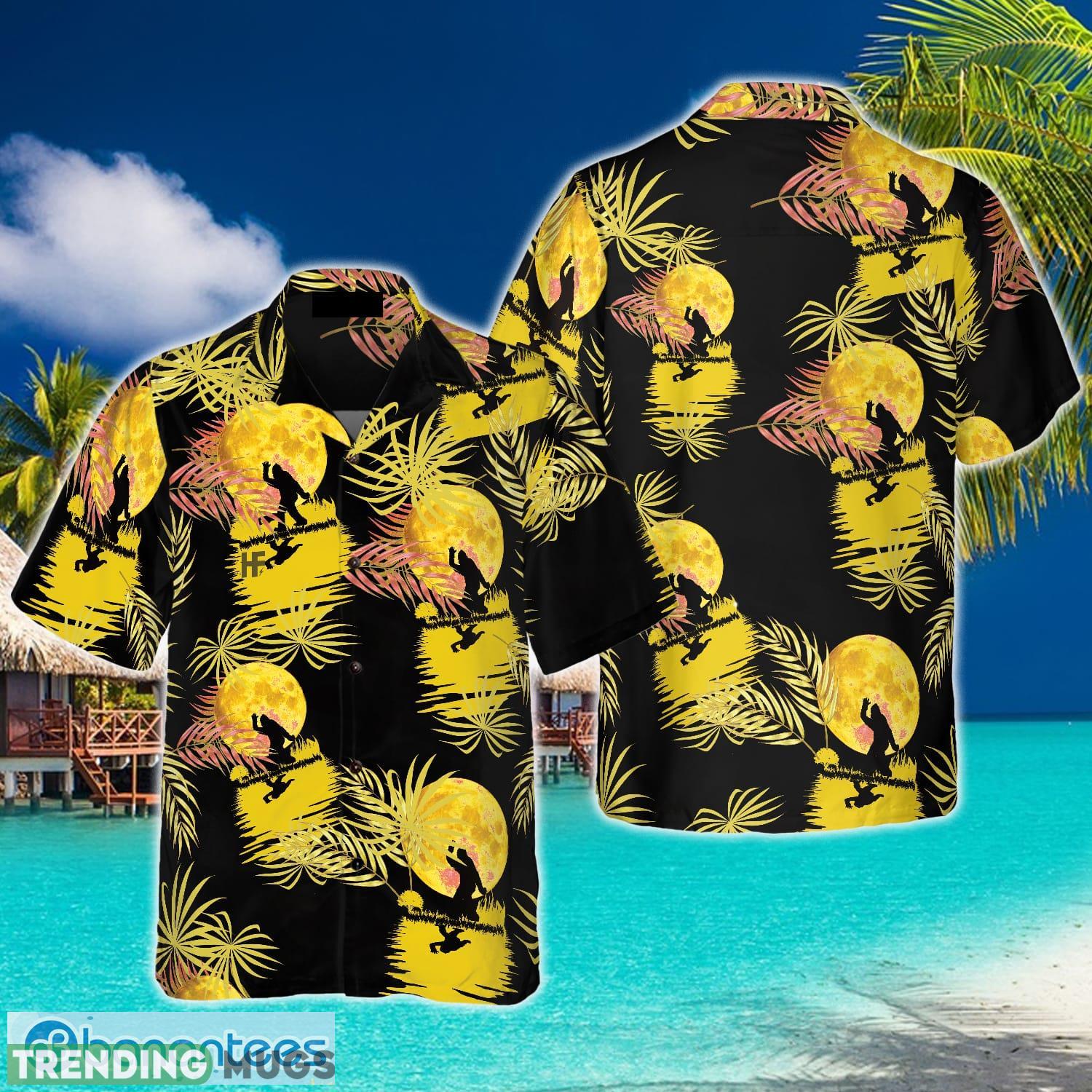 Bigfoot Tropical Yellow Moon Bigfoot Hawaiian Shirt Black And Yellow Moonlight Bigfoot Shirt For Men - Bigfoot Tropical Yellow Moon Bigfoot Hawaiian Shirt, Black And Yellow Moonlight Bigfoot Shirt For Men_1 Bigfoot Tropical Yellow Moon Bigfoot Hawaiian Shirt Black And Yellow Moonlight Bigfoot Shirt For Men - Bigfoot Tropical Yellow Moon Bigfoot Hawaiian Shirt, Black And Yellow Moonlight Bigfoot Shirt For Men_1