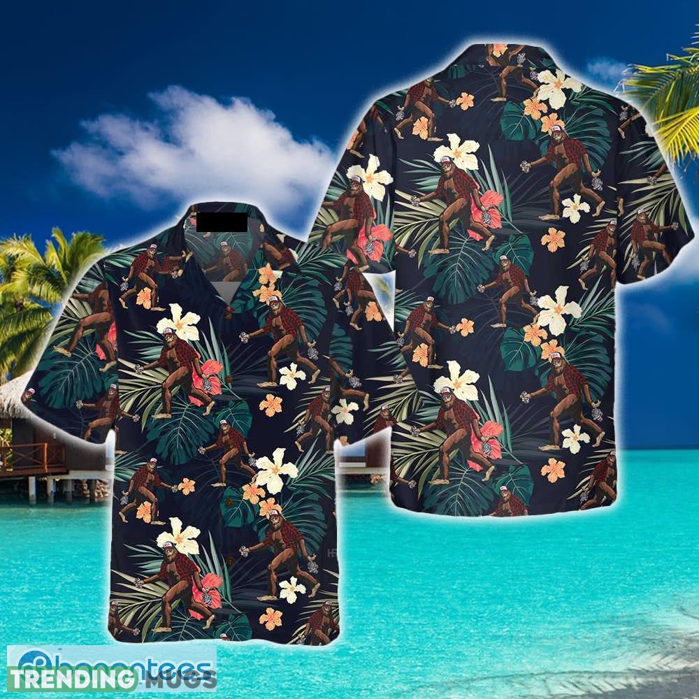 Bigfoot With Tropical Leaves Funny Halloween 3D Hawaiian Shirt Beach Summer For Men And Women Gift - Bigfoot With Tropical Leaves Funny Halloween Hawaiian Shirt, Best Halloween Shirt For Men And Women_1 Bigfoot With Tropical Leaves Funny Halloween 3D Hawaiian Shirt Beach Summer For Men And Women Gift - Bigfoot With Tropical Leaves Funny Halloween Hawaiian Shirt, Best Halloween Shirt For Men And Women_1