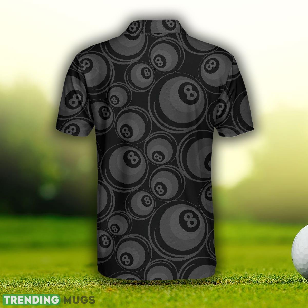 Billiards Black Background And Golden Pattern, 8 ball, Best Billiards Shirt Polo Shirt Polo Shirt Billiards Black Background And Golden Pattern, 8 ball, Best Billiards Shirt Polo Shirt Polo Shirt