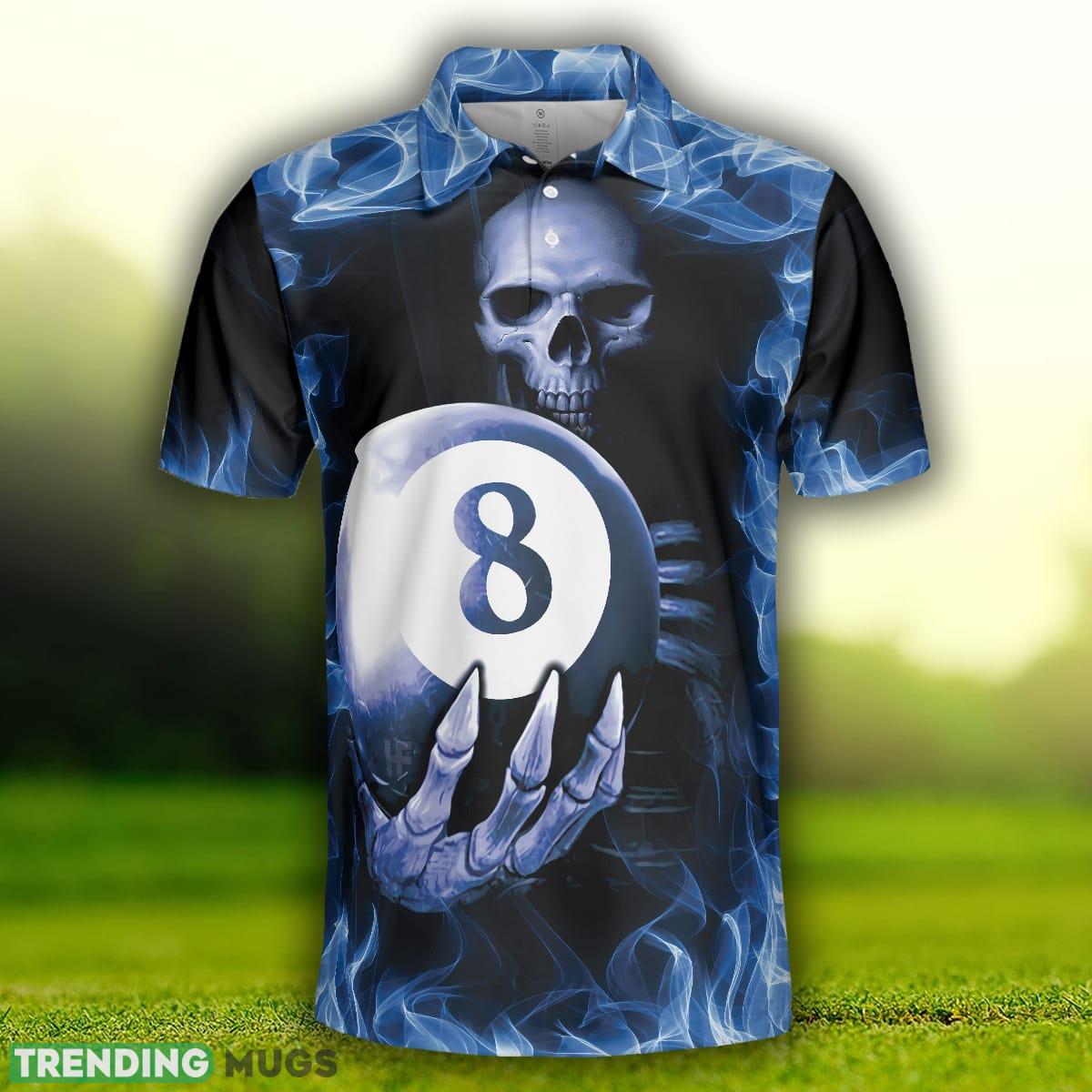 Billiards Murder, Blue Flame Billiards Shirt Design, Skull Eight Ball Billiards Shirt Polo Shirt Polo Shirt Billiards Murder, Blue Flame Billiards Shirt Design, Skull Eight Ball Billiards Shirt Polo Shirt Polo Shirt