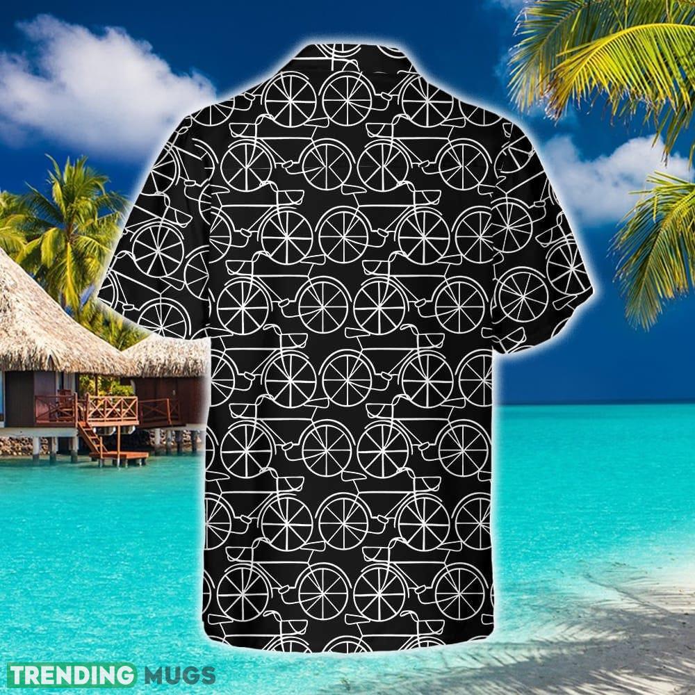 Black And White Bicycle Seamless Pattern Cycling Hawaiian Shirt Summer Beach Gift For Men And Women Hawaiian Shirt Black And White Bicycle Seamless Pattern Cycling Hawaiian Shirt Summer Beach Gift For Men And Women Hawaiian Shirt
