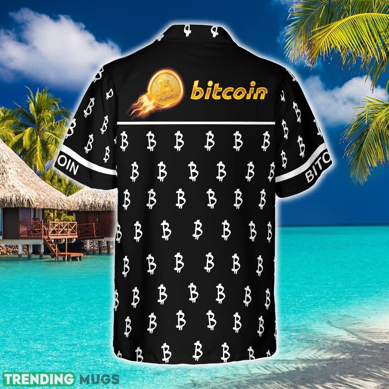 Black And White Bitcoin Pattern Hawaiian Shirt Summer Beach Gift For Men And Women Hawaiian Shirt Black And White Bitcoin Pattern Hawaiian Shirt Summer Beach Gift For Men And Women Hawaiian Shirt