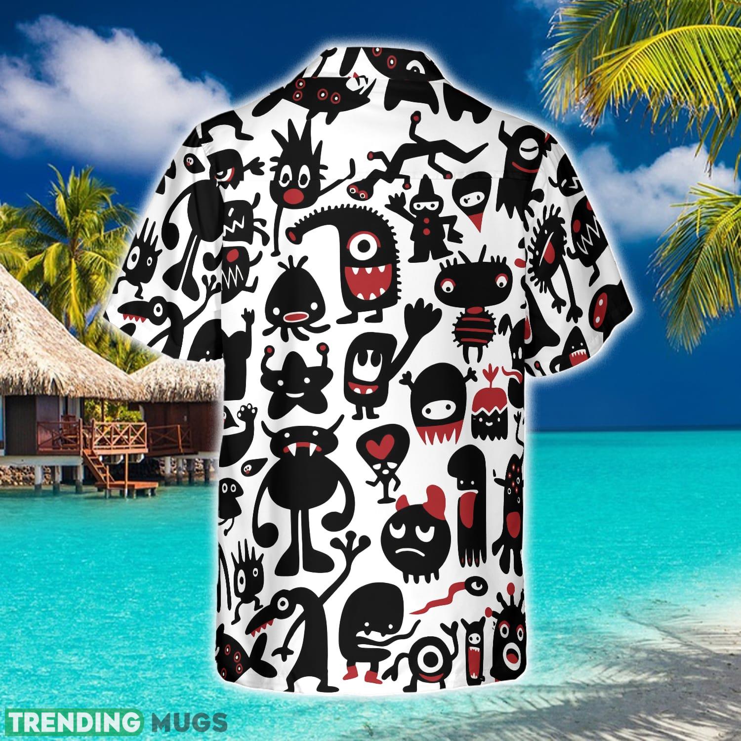 Black Monsters For Halloween Hawaiian Shirt Summer Beach Gift For Men And Women Hawaiian Shirt Black Monsters For Halloween Hawaiian Shirt Summer Beach Gift For Men And Women Hawaiian Shirt