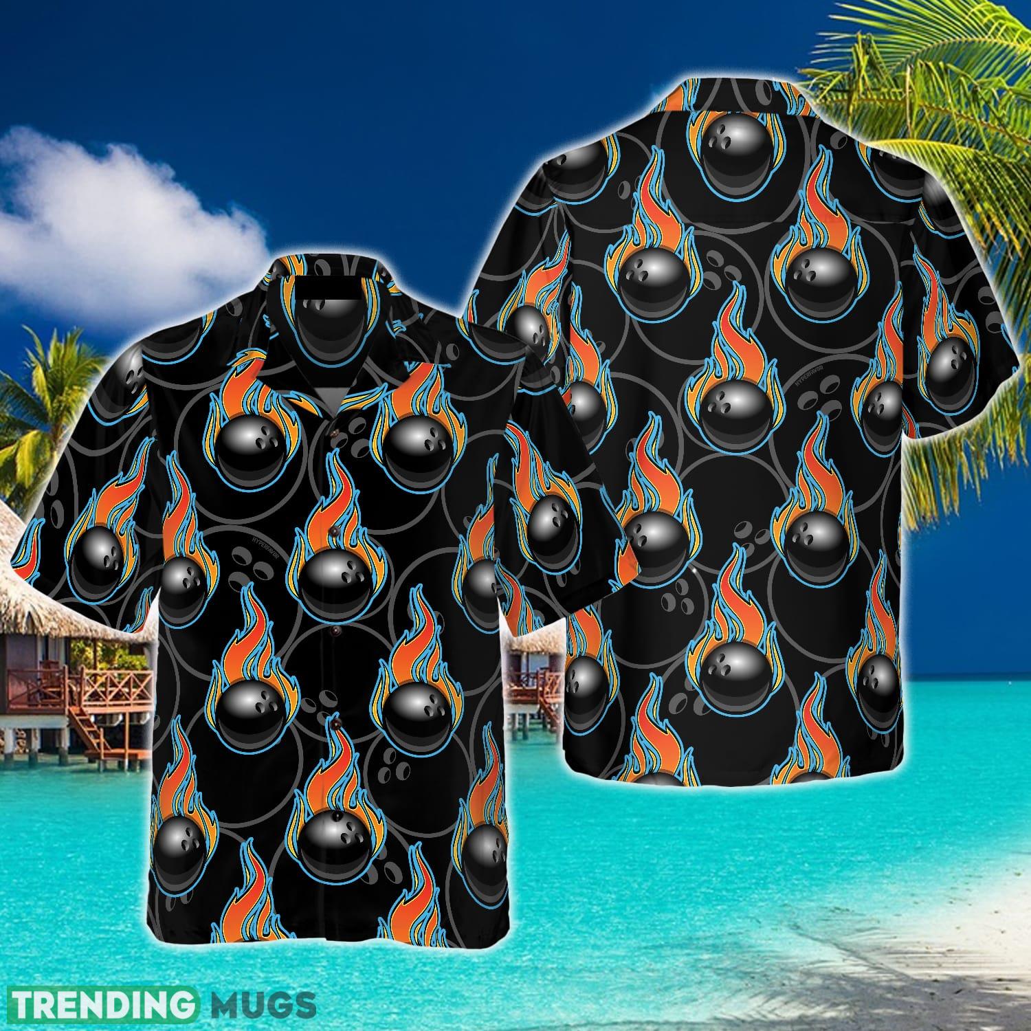 Bowling In Fire Seamless Pattern Hawaiian Shirt Summer Beach Gift For Men And Women - Bowling In Fire Seamless Pattern Hawaiian Shirt_1 Bowling In Fire Seamless Pattern Hawaiian Shirt Summer Beach Gift For Men And Women - Bowling In Fire Seamless Pattern Hawaiian Shirt_1