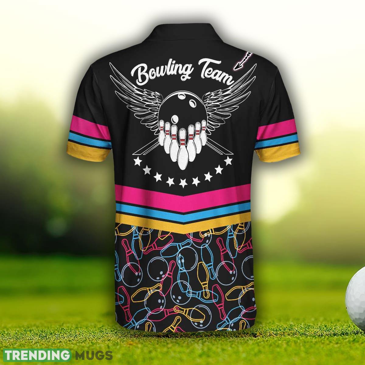 Bowling Team, Bowling Shirt For Bowlers, Colorful Bowling Shirt Polo Shirt Custom Name Polo Shirt Bowling Team, Bowling Shirt For Bowlers, Colorful Bowling Shirt Polo Shirt Custom Name Polo Shirt
