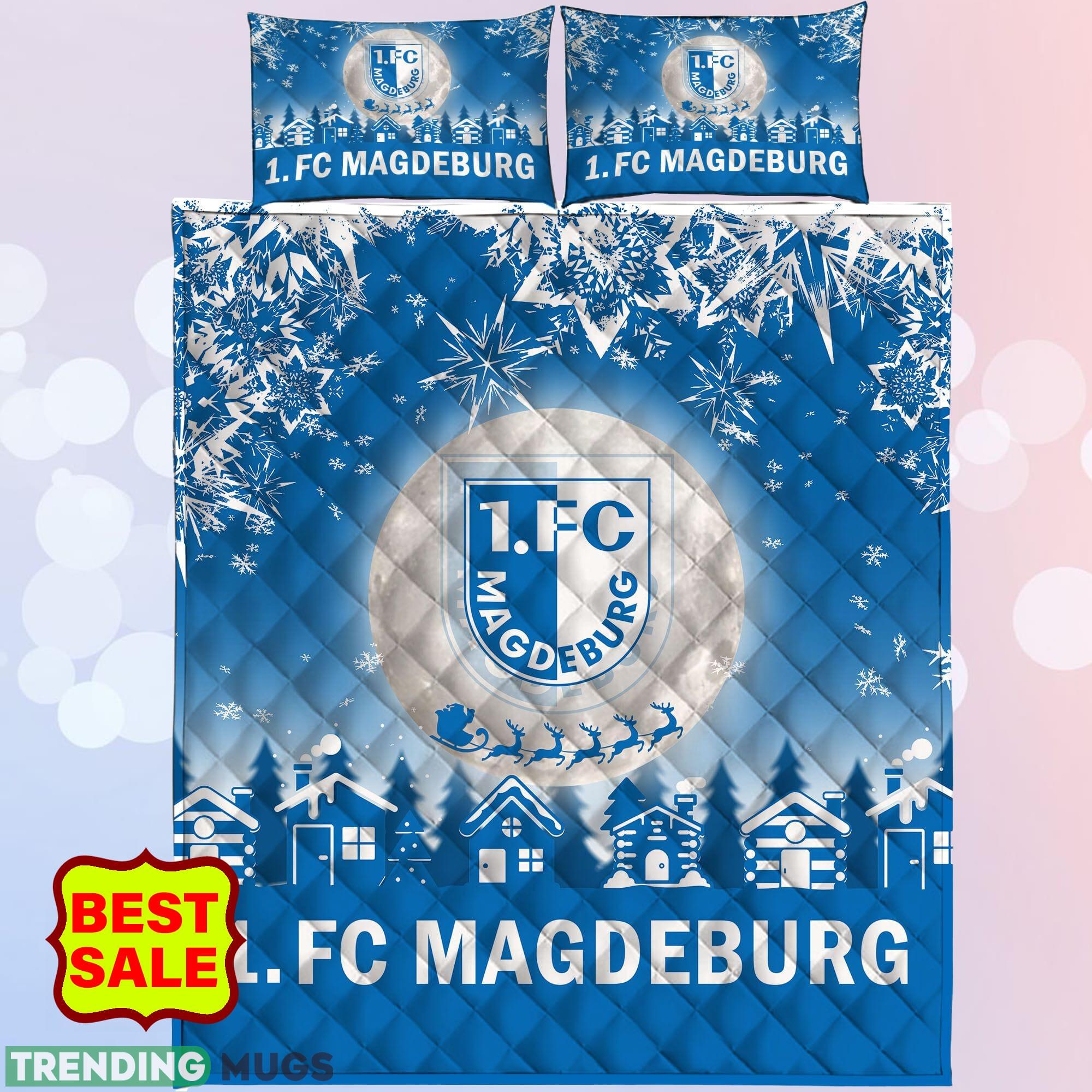 Bundesliga 1 FC Magdeburg Fans Comfort Quilt Sets Blue Full Size King Queen Quilt Set Bundesliga 1 FC Magdeburg Fans Comfort Quilt Sets Blue Full Size King Queen Quilt Set