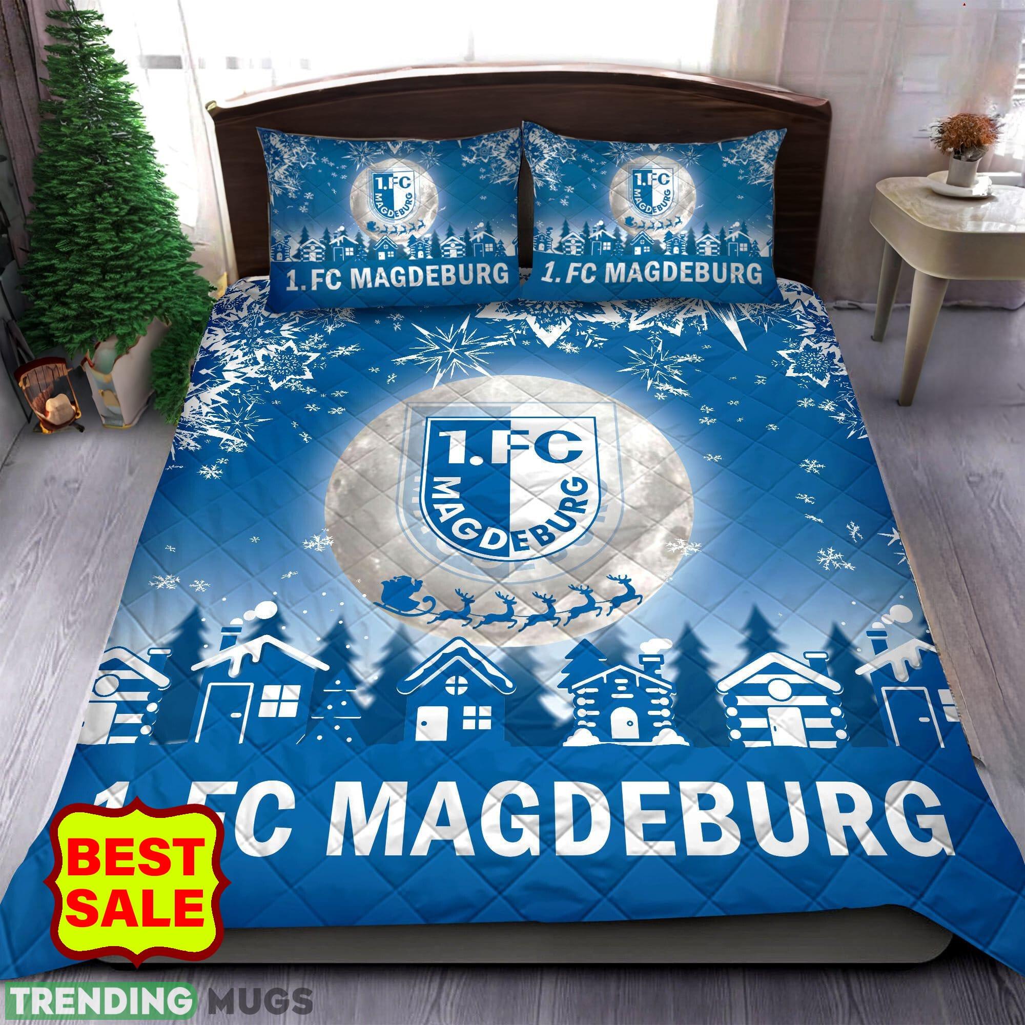 Bundesliga 1 FC Magdeburg Fans Comfort Quilt Sets Blue Full Size King Queen - Bundesliga 1 FC Magdeburg Quilt Set_1 Bundesliga 1 FC Magdeburg Fans Comfort Quilt Sets Blue Full Size King Queen - Bundesliga 1 FC Magdeburg Quilt Set_1