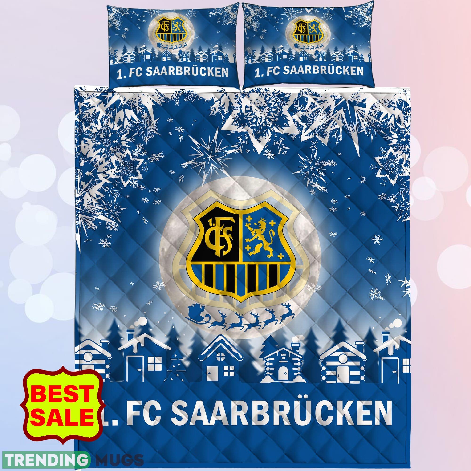 Bundesliga 1 FC Saarbrucken Logo Home Quilt Sets Blue King Queen Quilt Set Bundesliga 1 FC Saarbrucken Logo Home Quilt Sets Blue King Queen Quilt Set