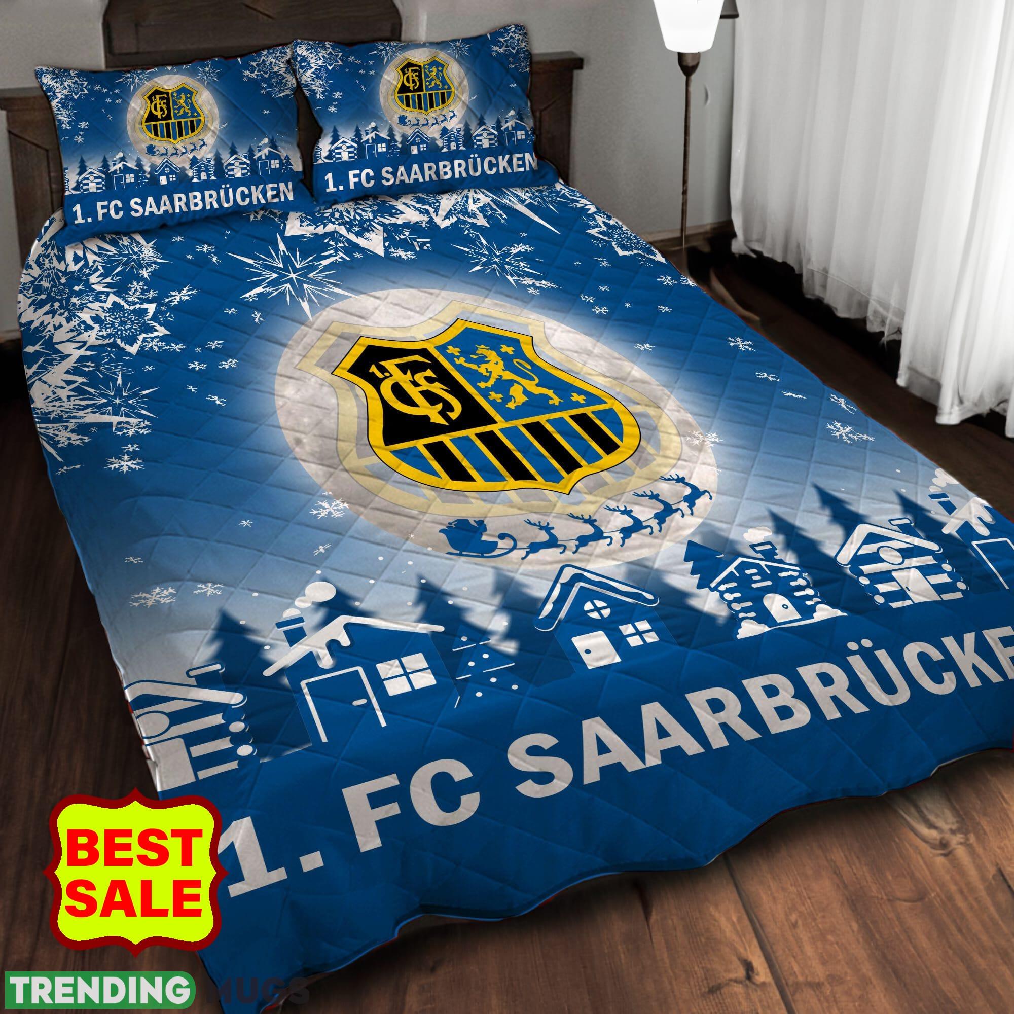 Bundesliga 1 FC Saarbrucken Logo Home Quilt Sets Blue King Queen Quilt Set Bundesliga 1 FC Saarbrucken Logo Home Quilt Sets Blue King Queen Quilt Set