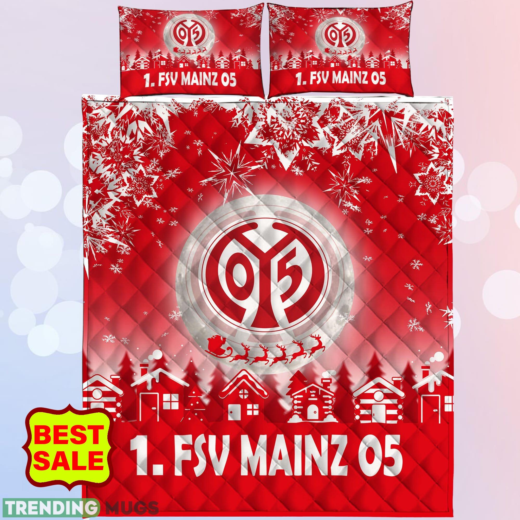 Bundesliga 1 FSV Mainz 05 For Fans Christmas Quilt Sets Full Size Quilt Set Bundesliga 1 FSV Mainz 05 For Fans Christmas Quilt Sets Full Size Quilt Set