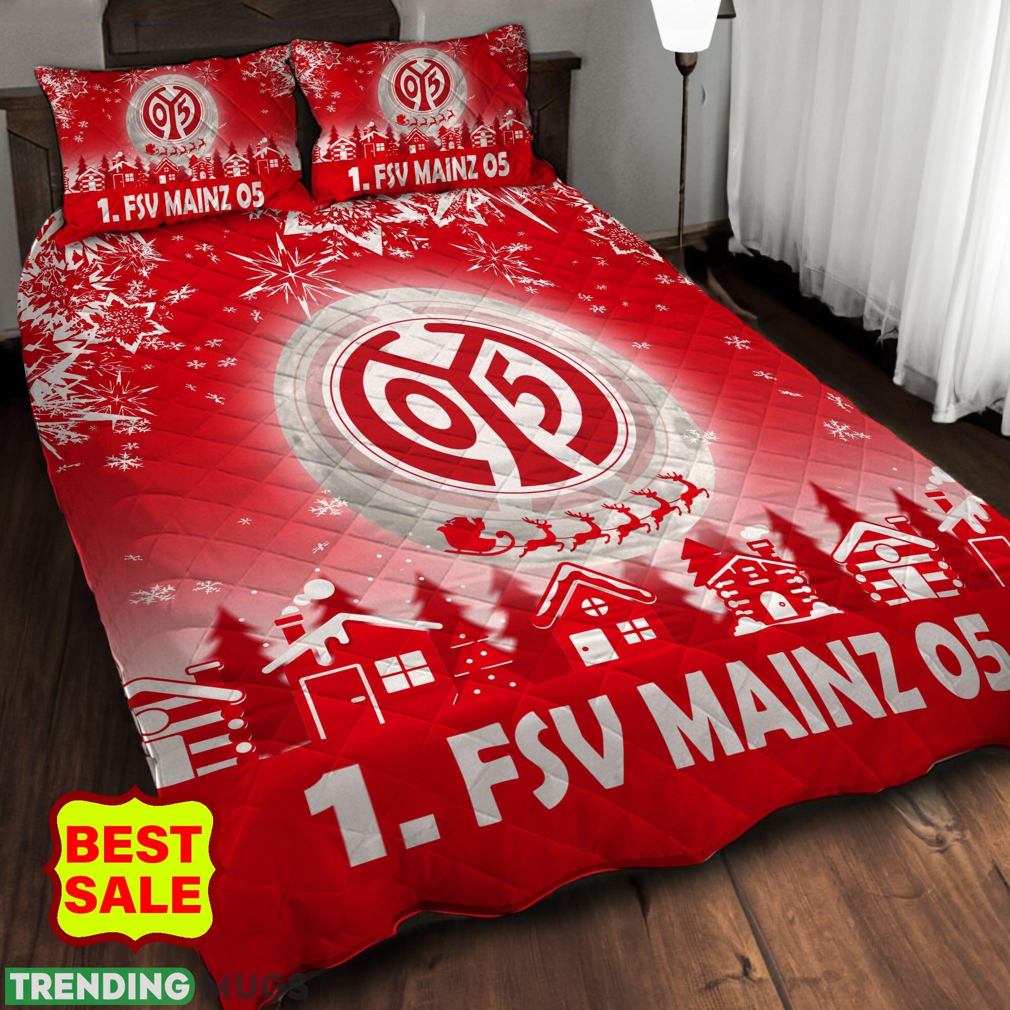 Bundesliga 1 FSV Mainz 05 For Fans Christmas Quilt Sets Full Size Quilt Set Bundesliga 1 FSV Mainz 05 For Fans Christmas Quilt Sets Full Size Quilt Set