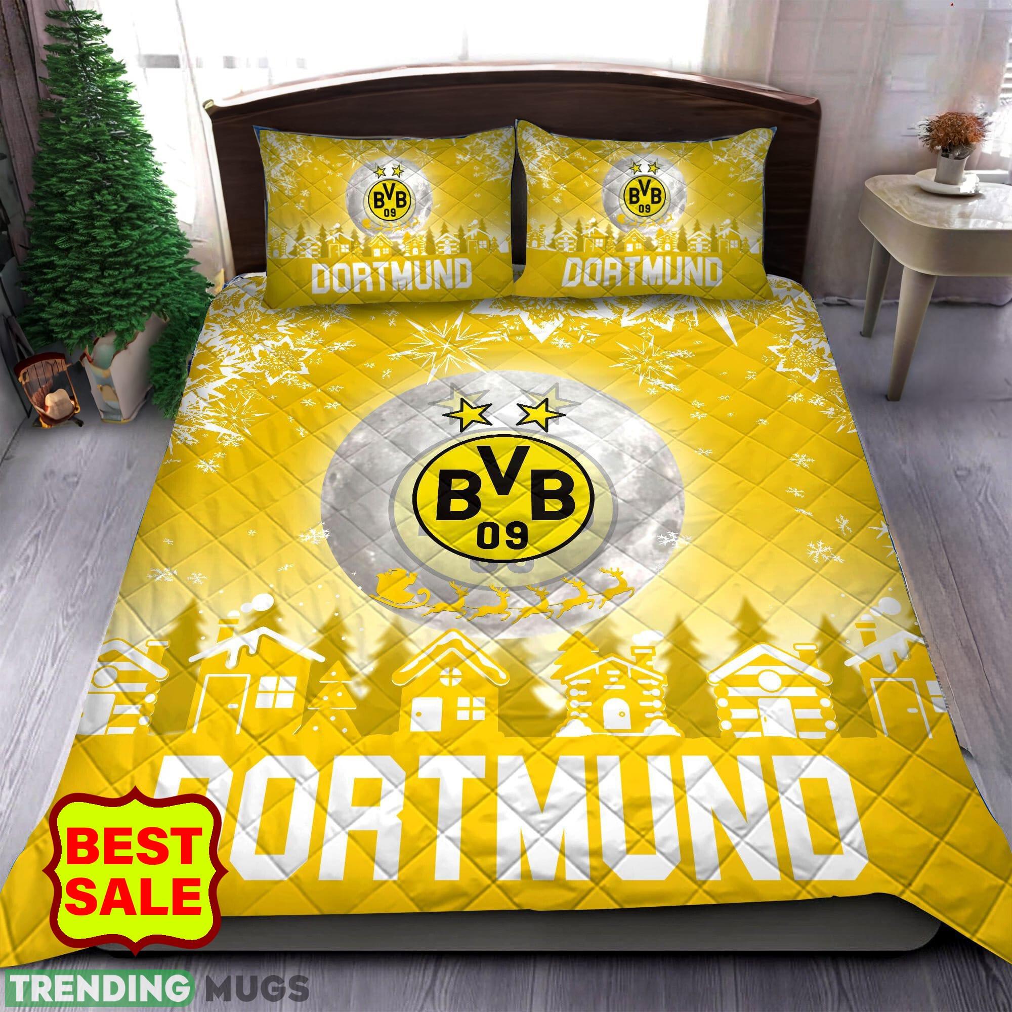 Bundesliga Borussia Dortmund For Fans Christmas Quilt Sets Yellow Full Size - Bundesliga Borussia Dortmund Quilt Set_1 Bundesliga Borussia Dortmund For Fans Christmas Quilt Sets Yellow Full Size - Bundesliga Borussia Dortmund Quilt Set_1