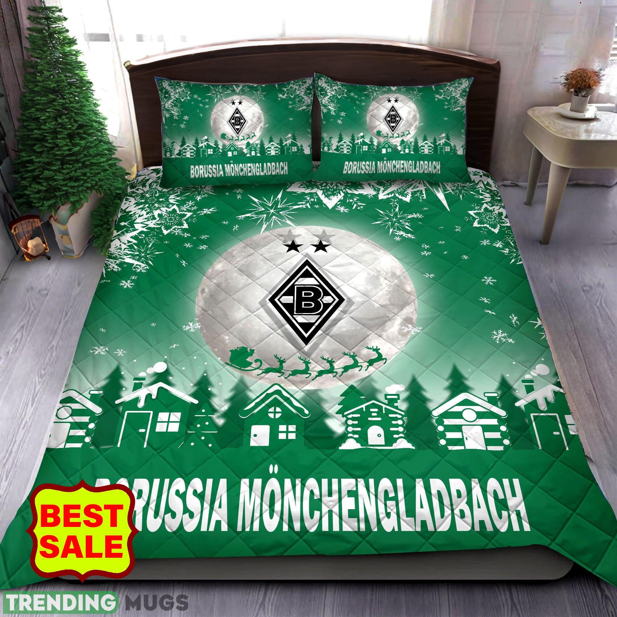 Bundesliga Borussia Monchengladbach For Fans Christmas Green Quilt Sets Full Size - Bundesliga Borussia Monchengladbach Quilt Set_1 Bundesliga Borussia Monchengladbach For Fans Christmas Green Quilt Sets Full Size - Bundesliga Borussia Monchengladbach Quilt Set_1