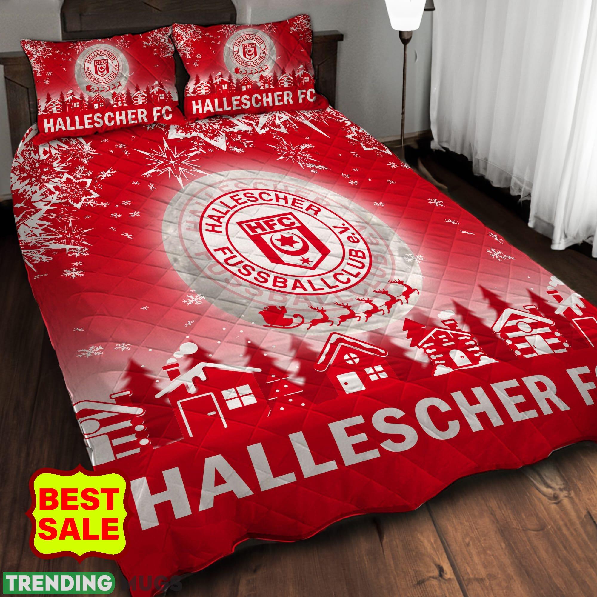 Bundesliga Hallescher FC Big Logo Comfort Quilt Sets Christmas King Queen Quilt Set Bundesliga Hallescher FC Big Logo Comfort Quilt Sets Christmas King Queen Quilt Set