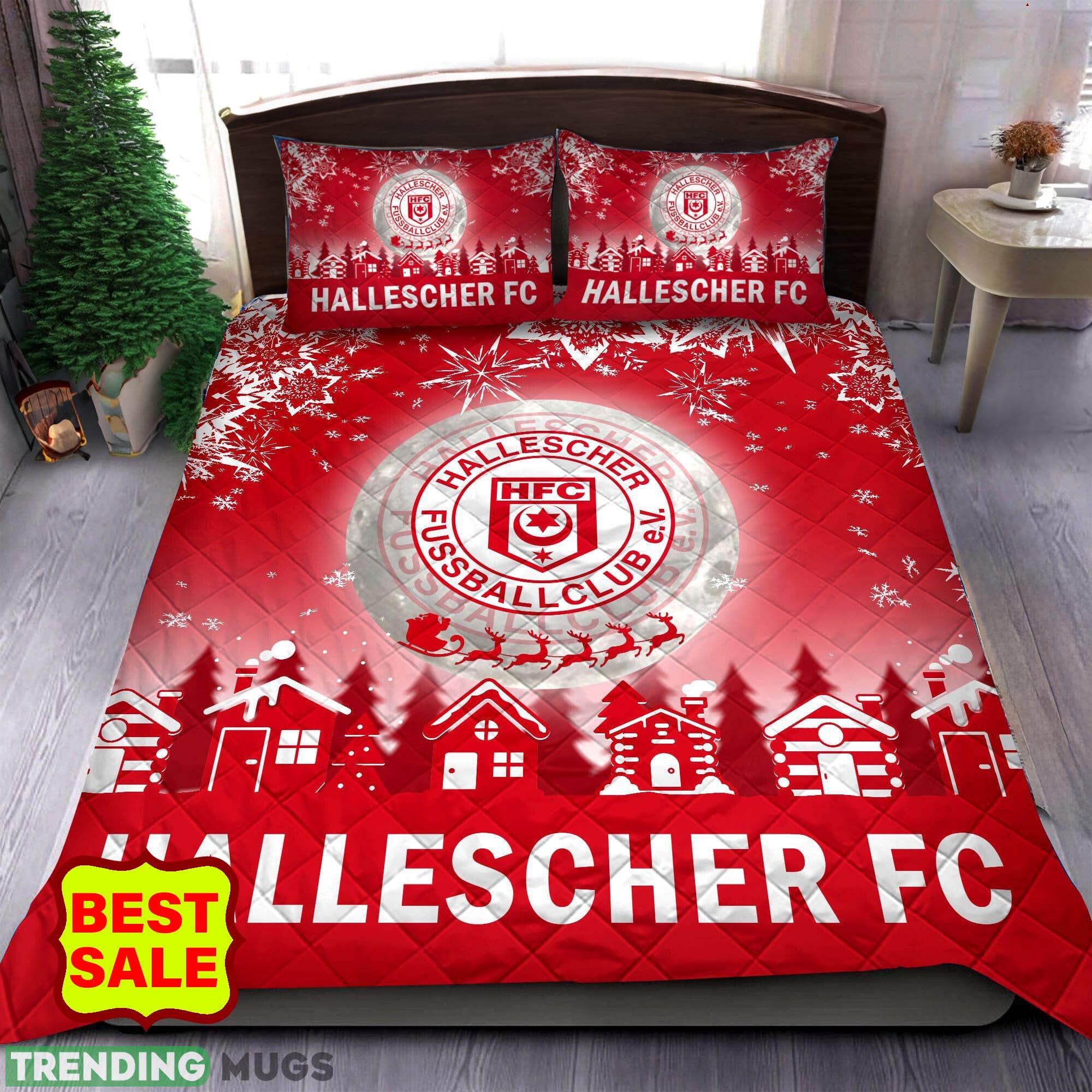 Bundesliga Hallescher FC Big Logo Comfort Quilt Sets Christmas King Queen - Bundesliga Hallescher FC Quilt Set_1 Bundesliga Hallescher FC Big Logo Comfort Quilt Sets Christmas King Queen - Bundesliga Hallescher FC Quilt Set_1