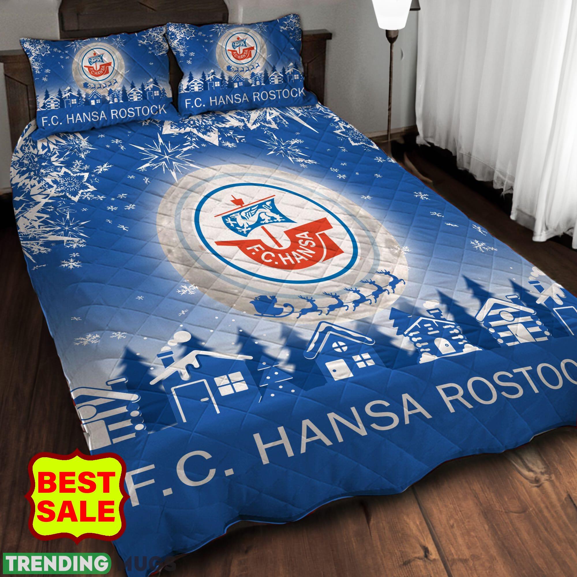 Bundesliga Hansa Rostock Fans Comfort Quilt Sets Blue Full Size King Queen Quilt Set Bundesliga Hansa Rostock Fans Comfort Quilt Sets Blue Full Size King Queen Quilt Set