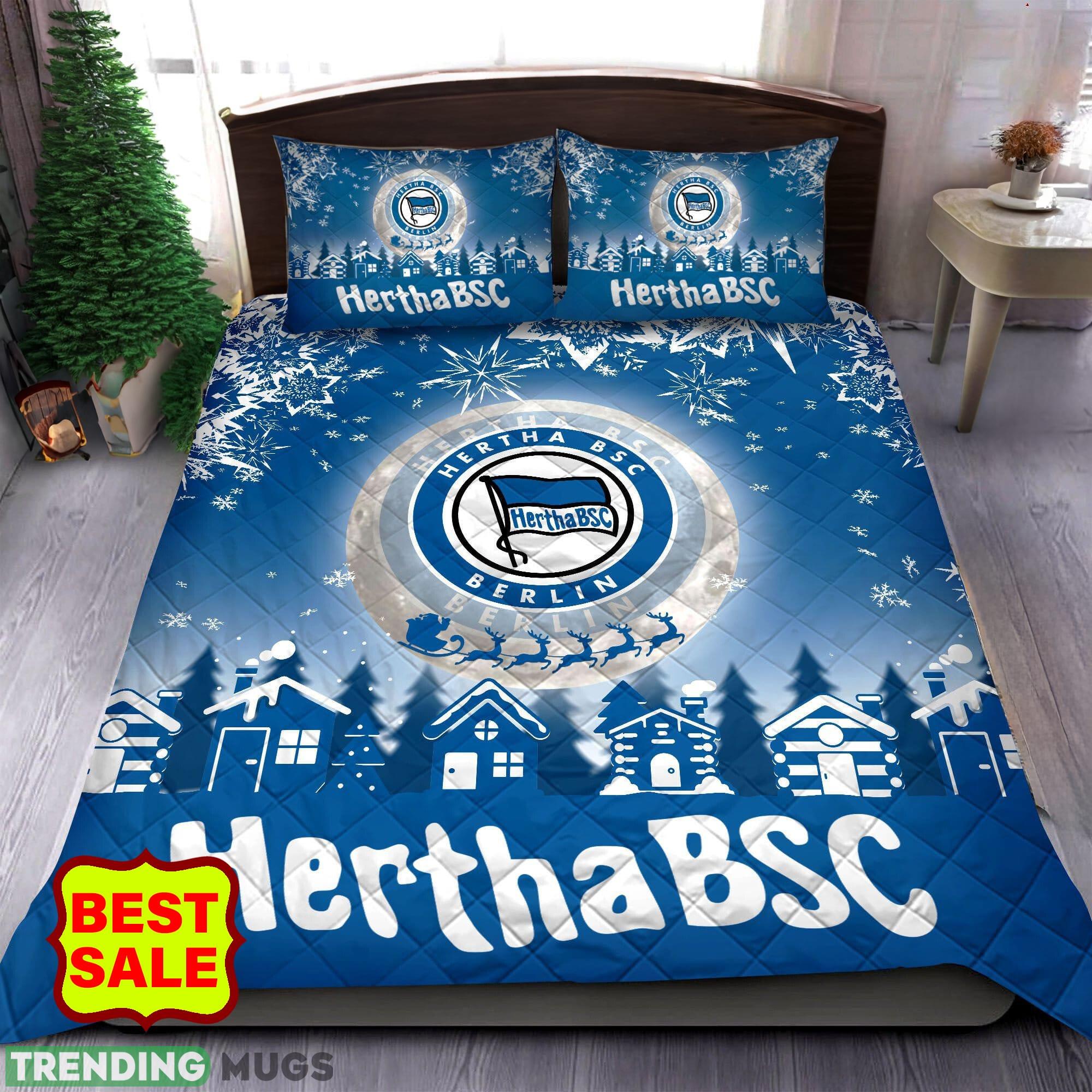 Bundesliga Hertha BSC Big Logo Comfort Quilt Sets Blue Christmas King Queen - Bundesliga Hertha BSC Quilt Set_1 Bundesliga Hertha BSC Big Logo Comfort Quilt Sets Blue Christmas King Queen - Bundesliga Hertha BSC Quilt Set_1