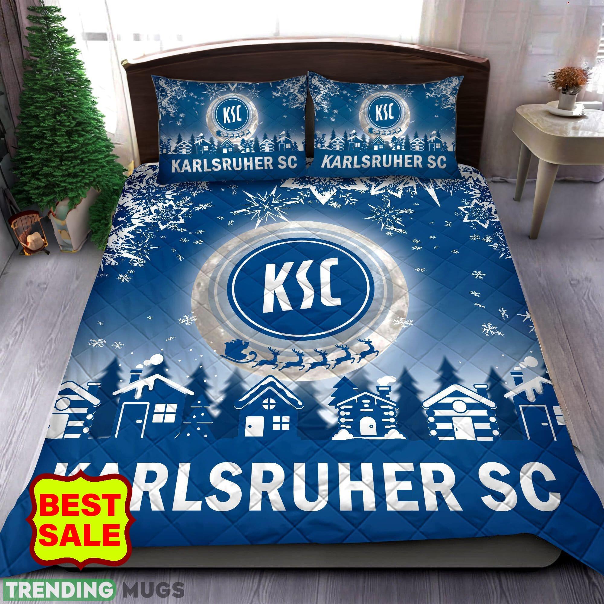 Bundesliga Karlsruher SC Big Logo Comfort Quilt Sets Blue Christmas King Queen - Bundesliga Karlsruher SC Quilt Set_1 Bundesliga Karlsruher SC Big Logo Comfort Quilt Sets Blue Christmas King Queen - Bundesliga Karlsruher SC Quilt Set_1