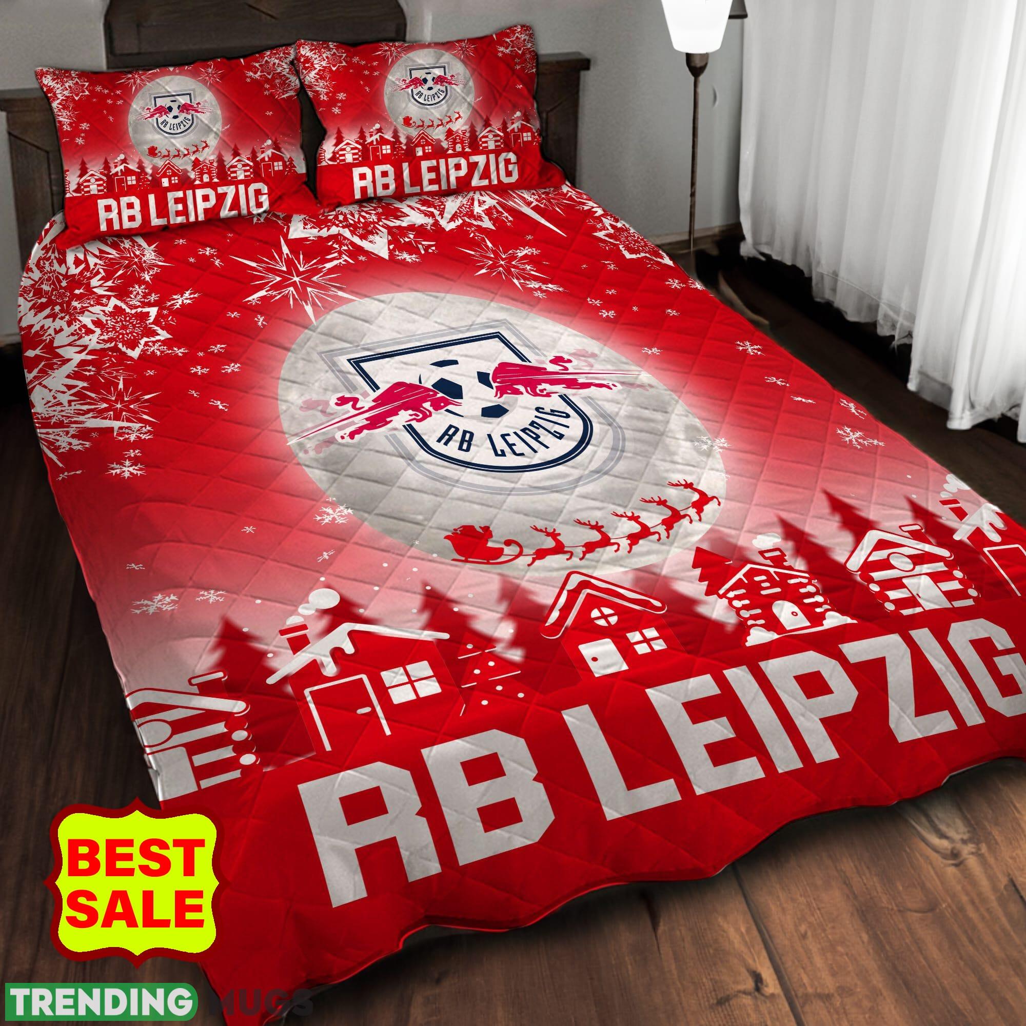 Bundesliga RB Leipzig Big Logo Christmas Quilt Sets Full Size King Queen Twin Quilt Set Bundesliga RB Leipzig Big Logo Christmas Quilt Sets Full Size King Queen Twin Quilt Set
