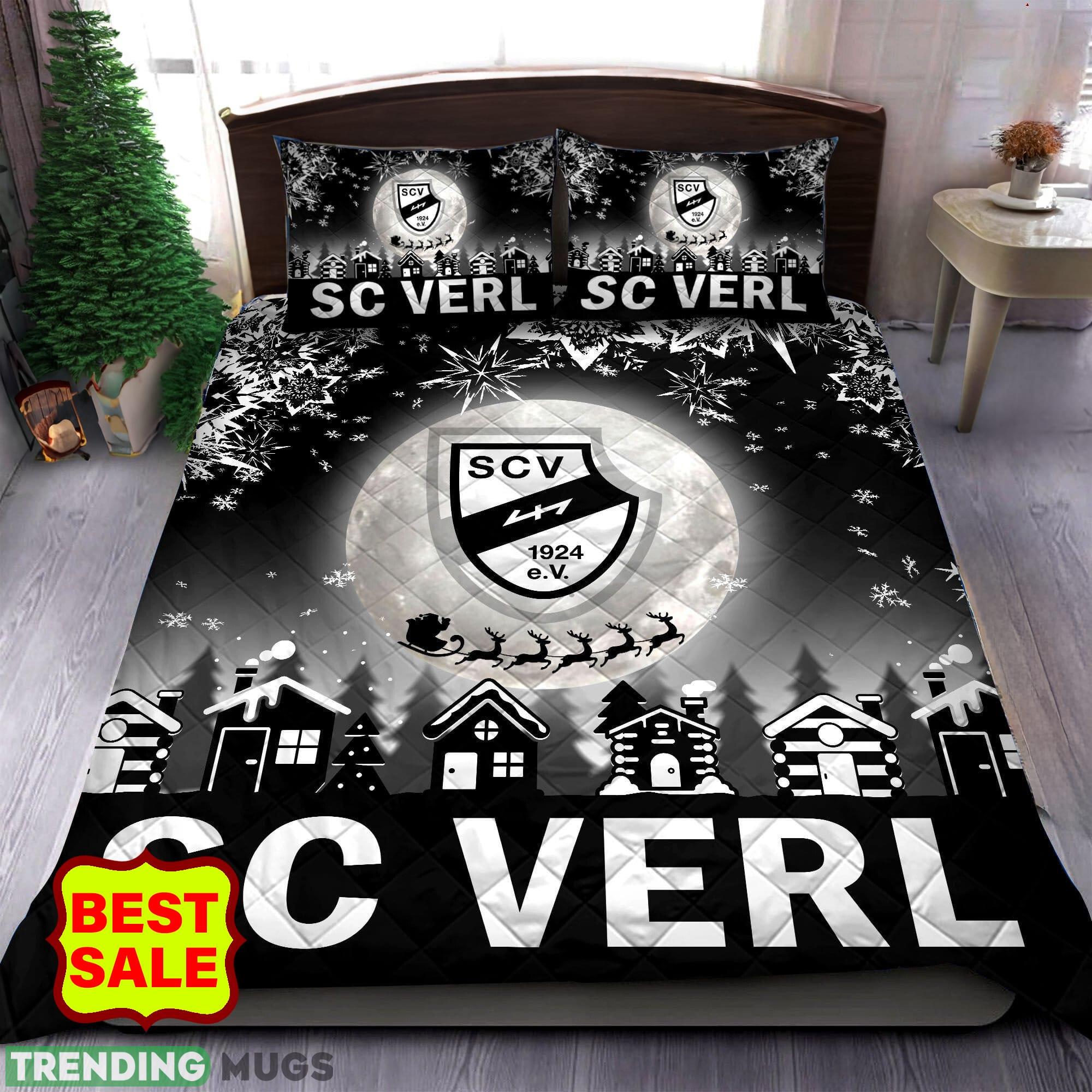 Bundesliga SC Verl Big Logo Christmas Quilt Sets Full Size King Queen Twin - Bundesliga SC Verl Quilt Set_1 Bundesliga SC Verl Big Logo Christmas Quilt Sets Full Size King Queen Twin - Bundesliga SC Verl Quilt Set_1