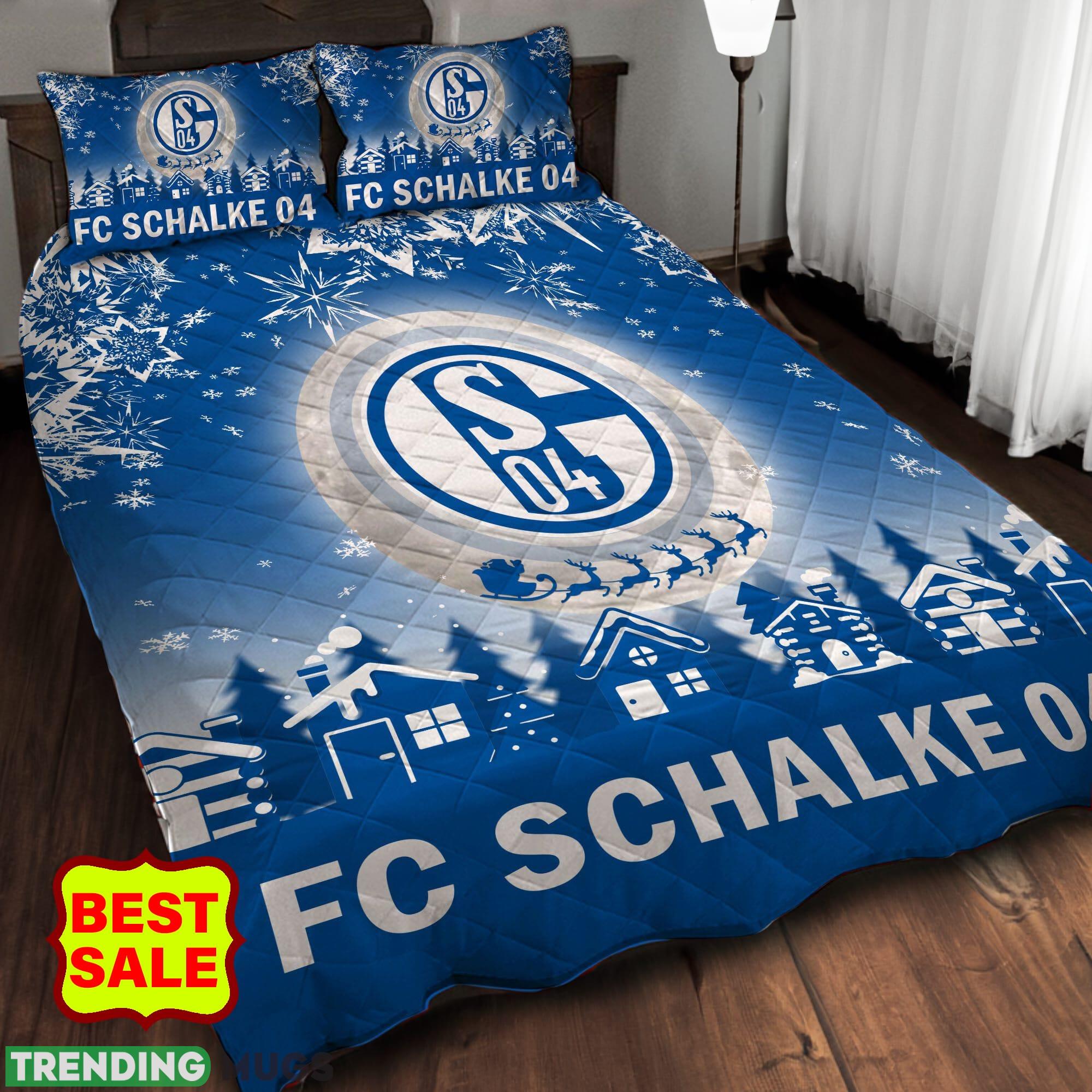 Bundesliga Schalke 04 Big Logo Christmas Quilt Sets Blue Full Size King Queen Twin Quilt Set Bundesliga Schalke 04 Big Logo Christmas Quilt Sets Blue Full Size King Queen Twin Quilt Set