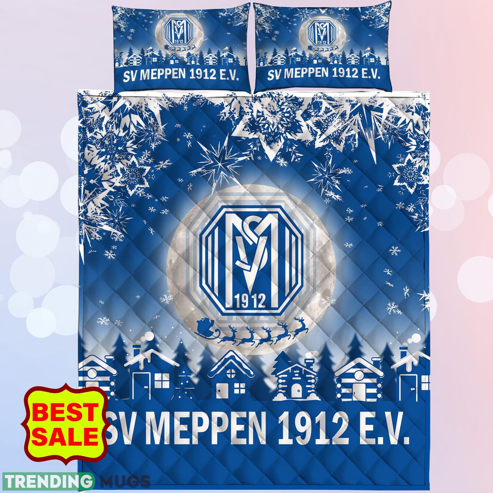 Bundesliga SV Meppen Big Logo Christmas Quilt Sets Blue Full Size King Queen Twin Quilt Set Bundesliga SV Meppen Big Logo Christmas Quilt Sets Blue Full Size King Queen Twin Quilt Set